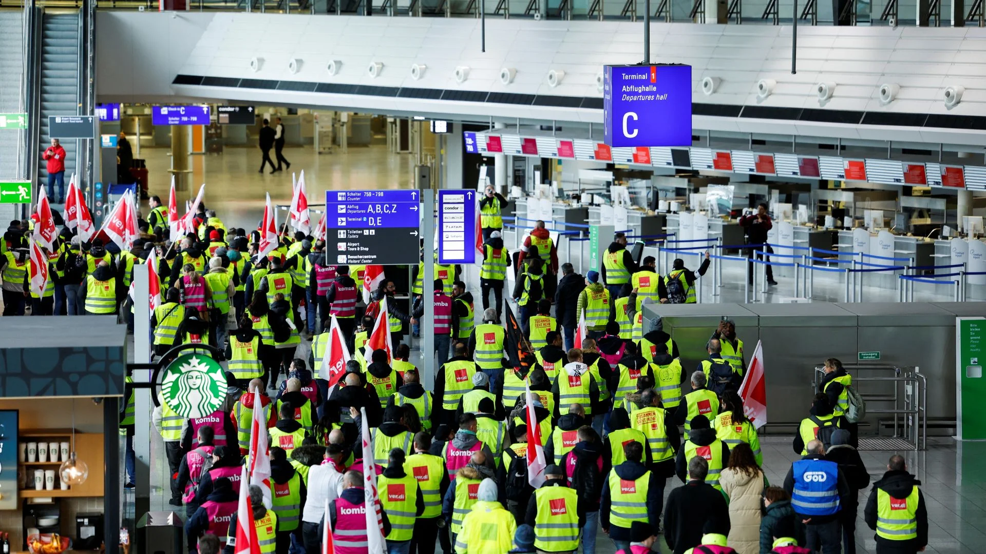 Germany Faces Massive Airport Strike, Grounds 3,400 Flights, Stranding 500,000 Travelers