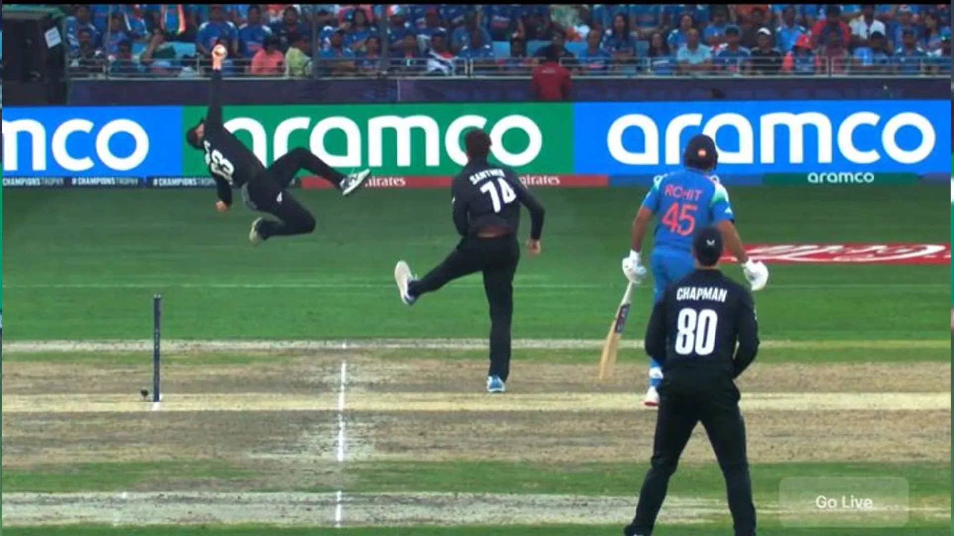 Glenn Phillips Unreal Catch to Dismiss Gill Stuns Cricket World in Champions Trophy Final