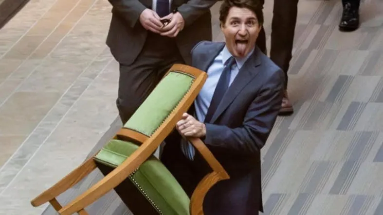 Justin Trudeau’s Playful Exit from Parliament, His Quirky Gesture Sparks Buzz on Social Media