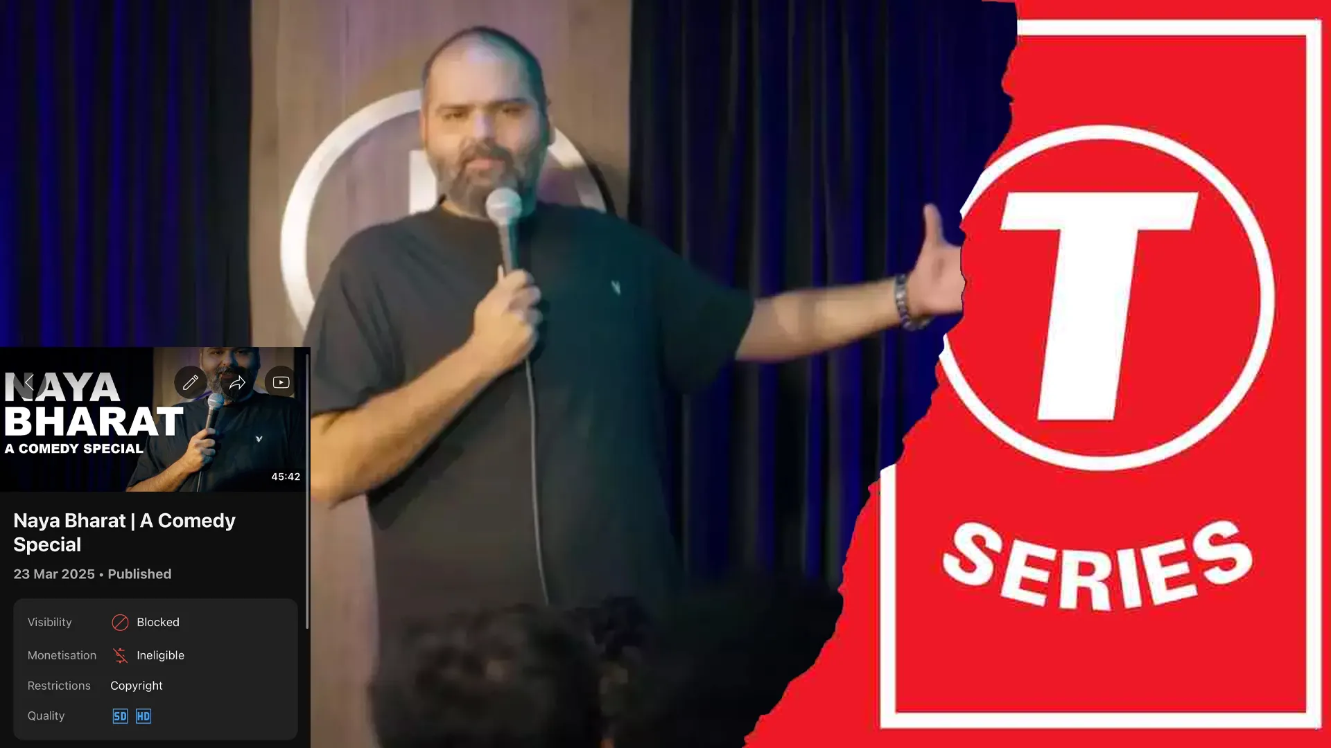 Kunal Kamra Slams T-Series Over ‘Naya Bharat’ Copyright Strike: ‘Stop Being a Stooge’