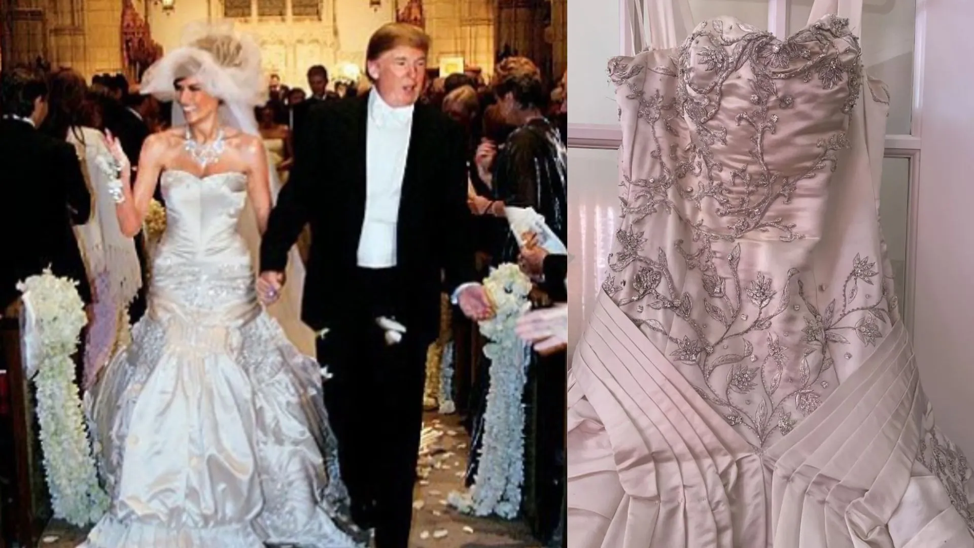 Melania Trump’s Alleged Wedding Dress Listed on eBay for 45,000 Dollar