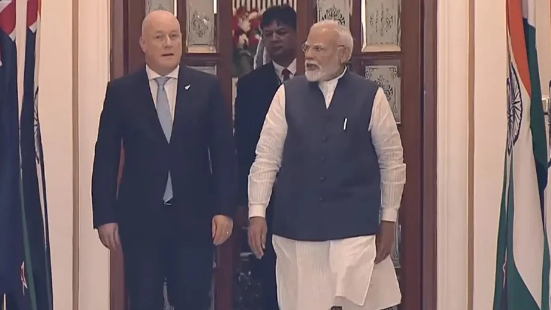 PM Modi Hosts New Zealand PM Luxon, Talks Focus on Trade, Diplomacy, and Security