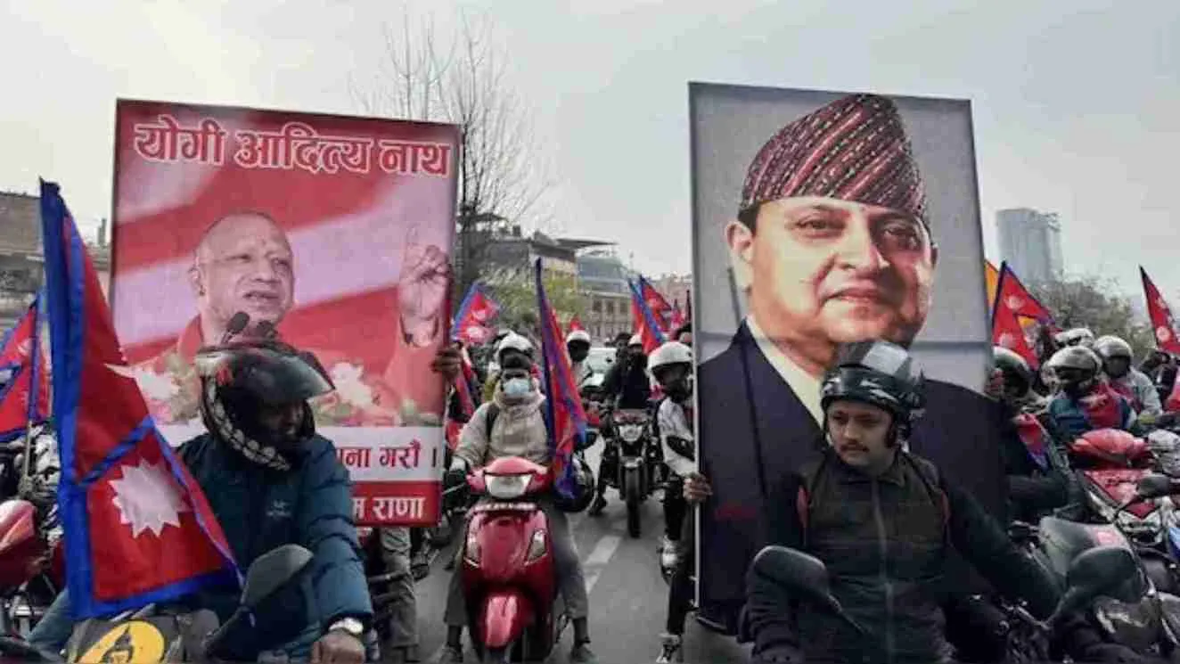 Political Storm In Nepal: Yogi Adityanath’s Image At Pro-Monarchist Rally Triggers National Backlash