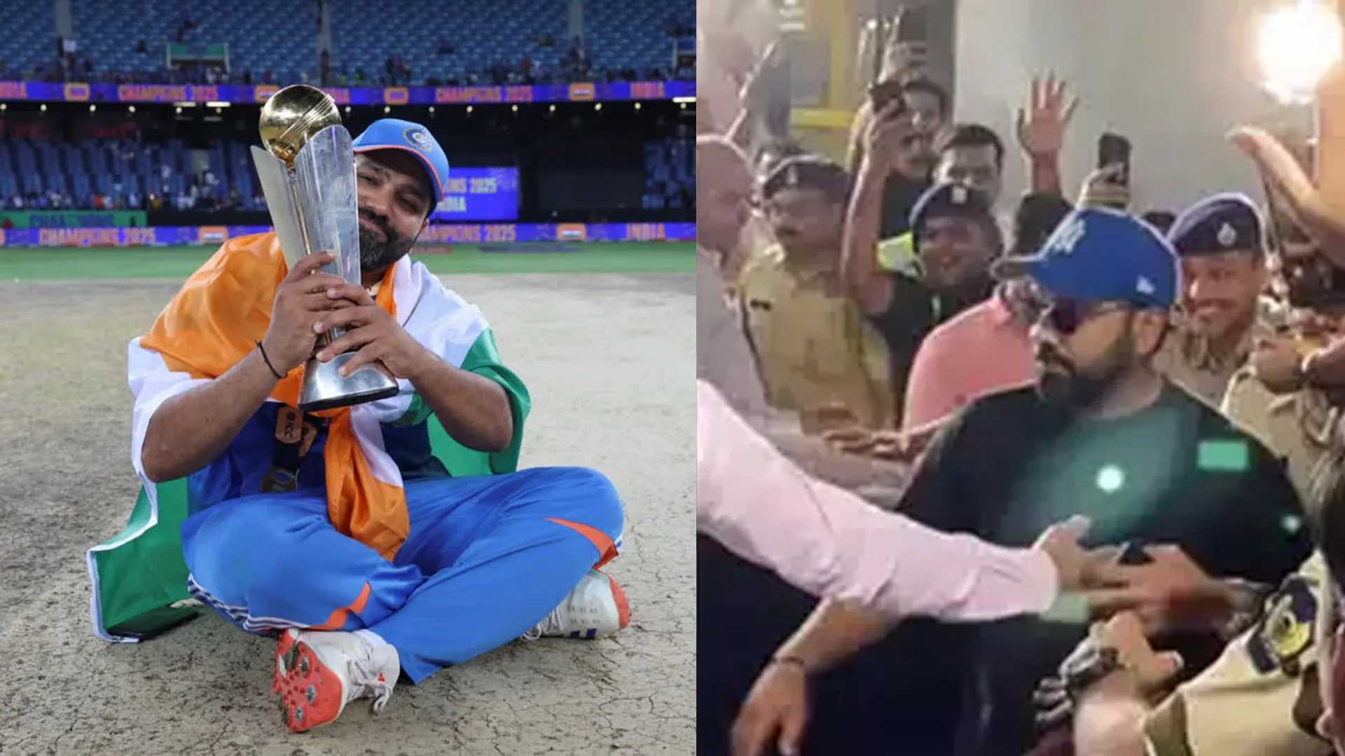 Rohit Sharma Receives Grand Welcome in Mumbai After Leading India to Champions Trophy Victory | Watch
