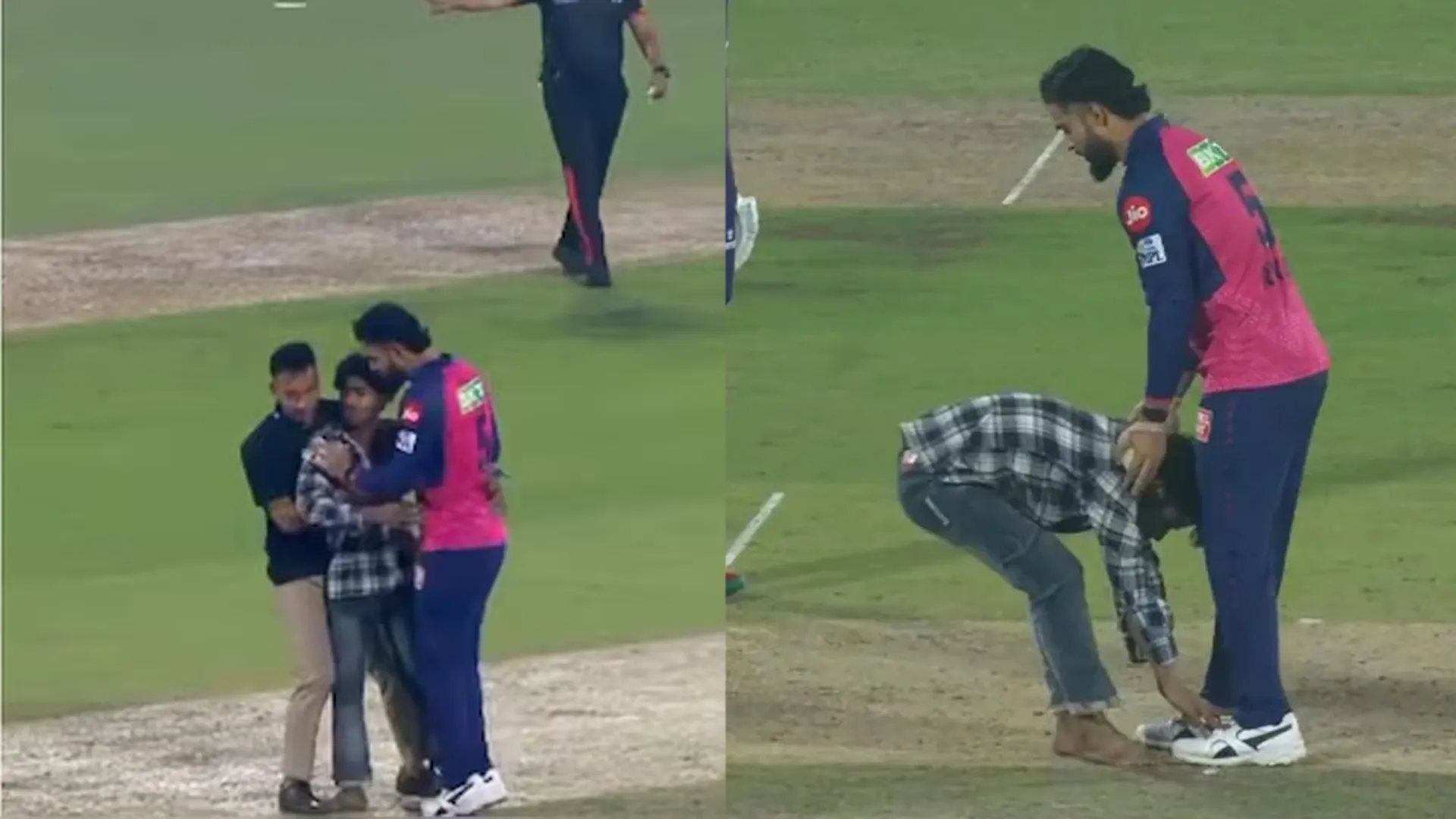 IPL 2025: Security Breach as Fan Invades Pitch to Meet Riyan Parag – What Happens Next?