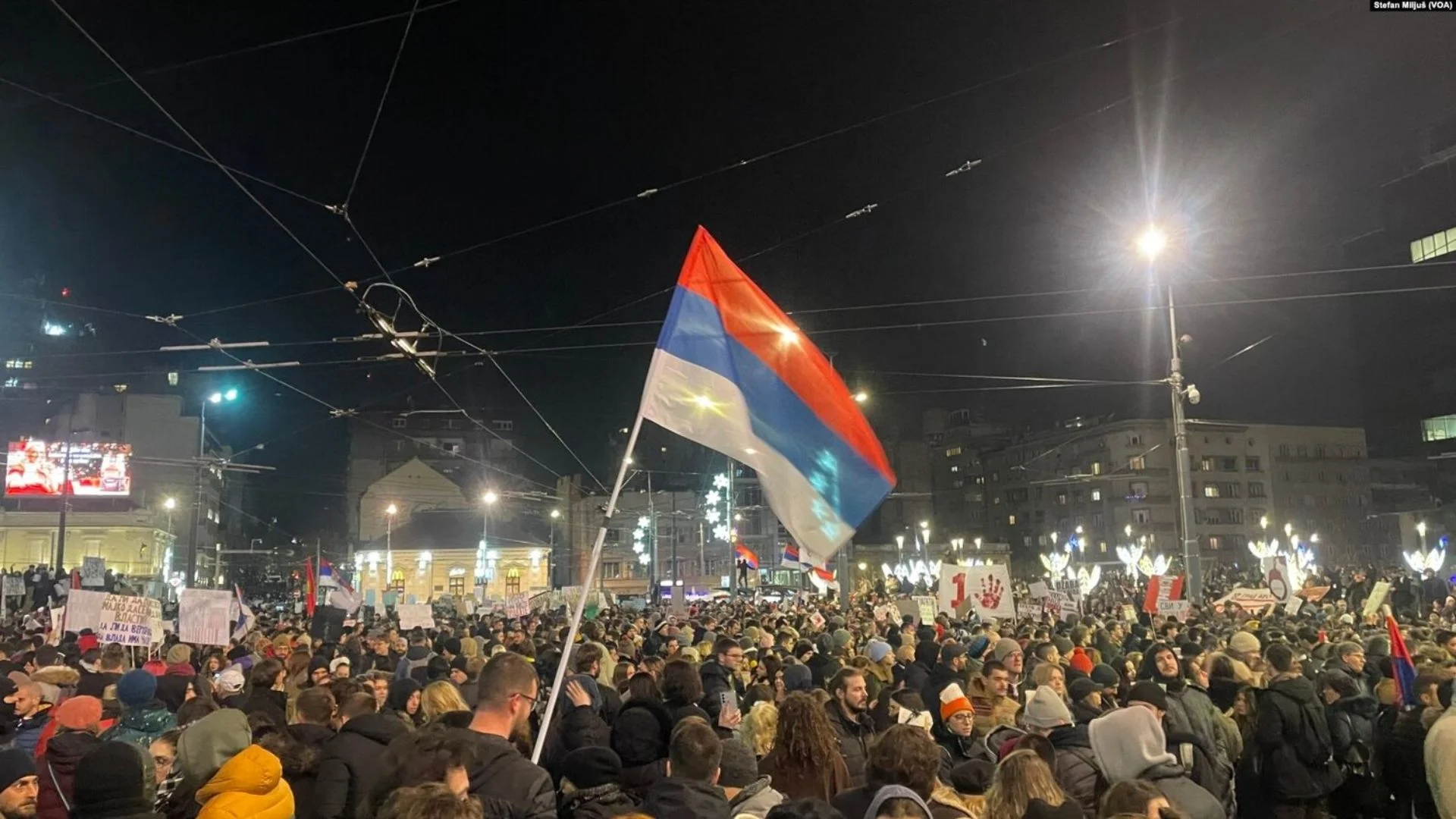 Mass Protests In Belgrade: Thousands Rally Against Government Amid Corruption Allegations