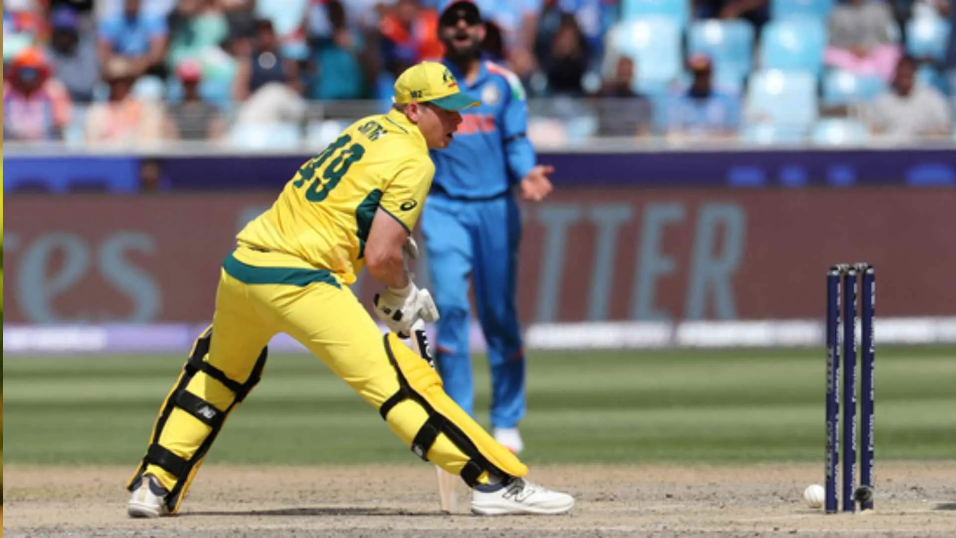 Steve Smith Survives as Ball Hits Stumps but Bails Stay Put in Semi-Final | Watch
