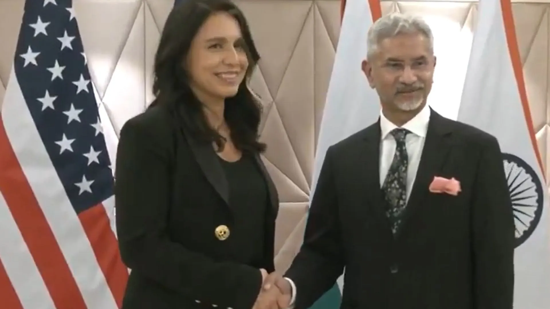 US Director of National Intelligence Tulsi Gabbard Meets EAM Dr. S Jaishankar in Delhi