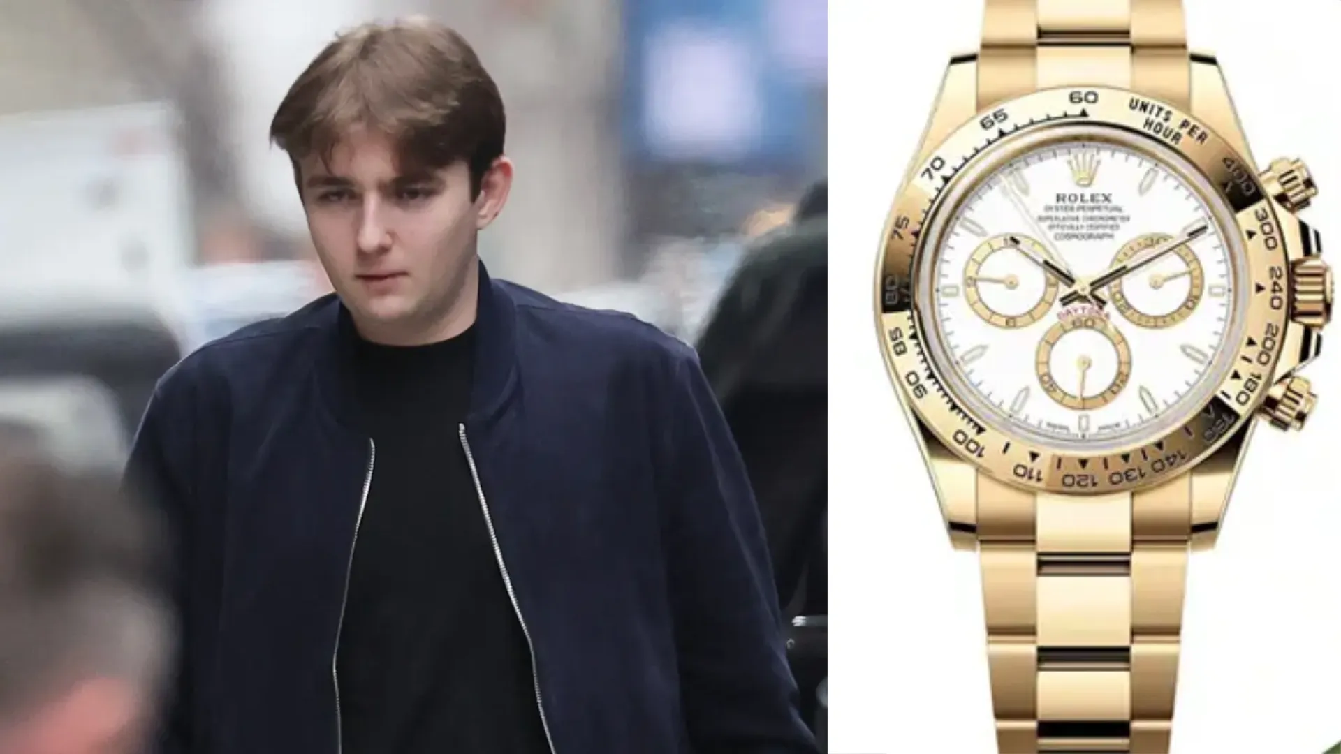 Barron Trump’s Bling: Rolex Daytona or Time Travel Device?