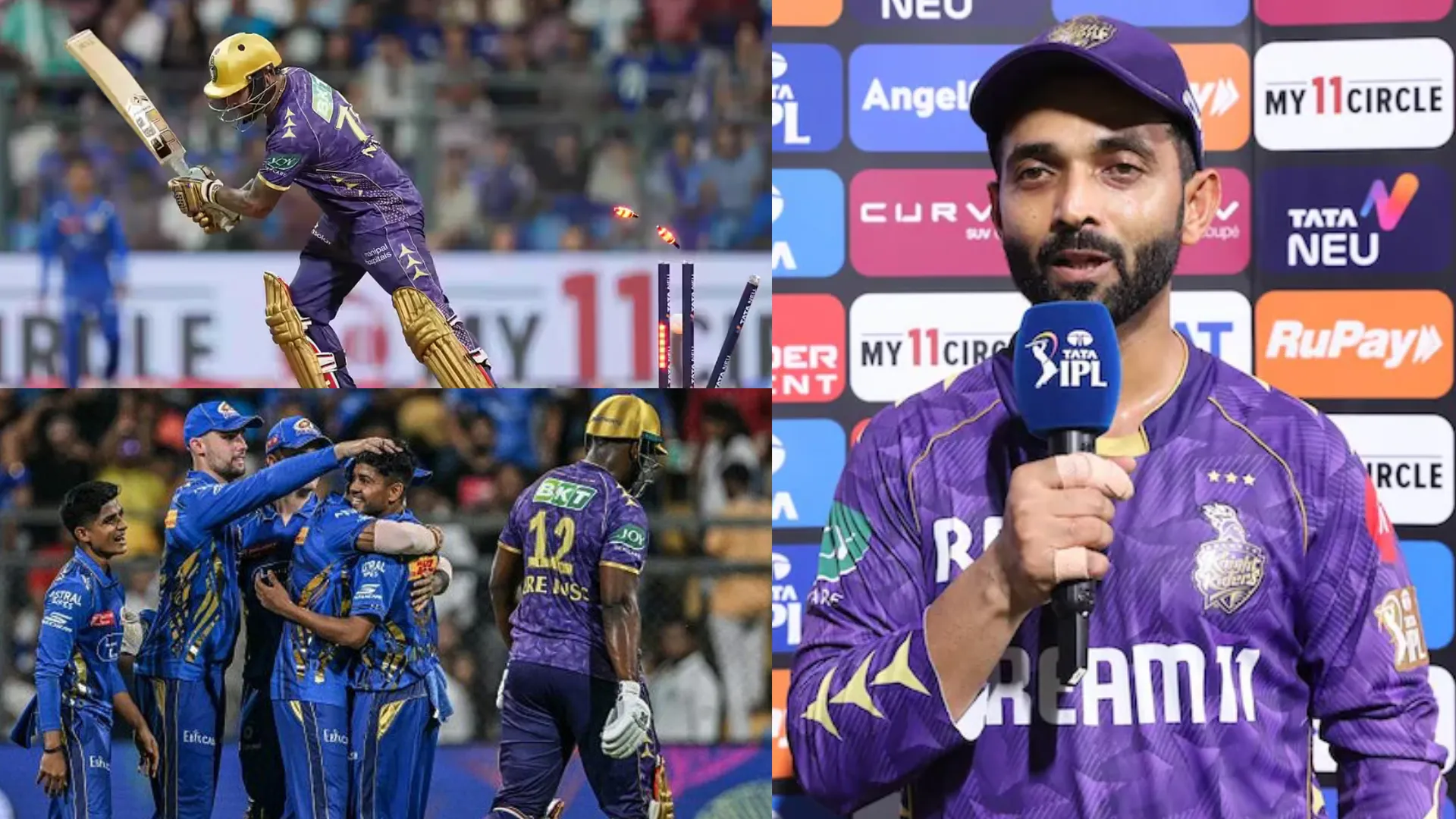 Ajinkya Rahane Blames Batting Collapse for KKR’s IPL 2025 Loss to MI