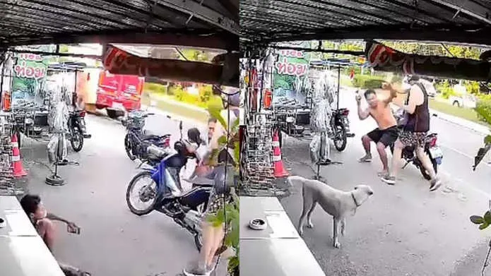 British Man Arrested in Phuket for Attacking Shopkeeper and Boy, CCTV Footage Goes Viral