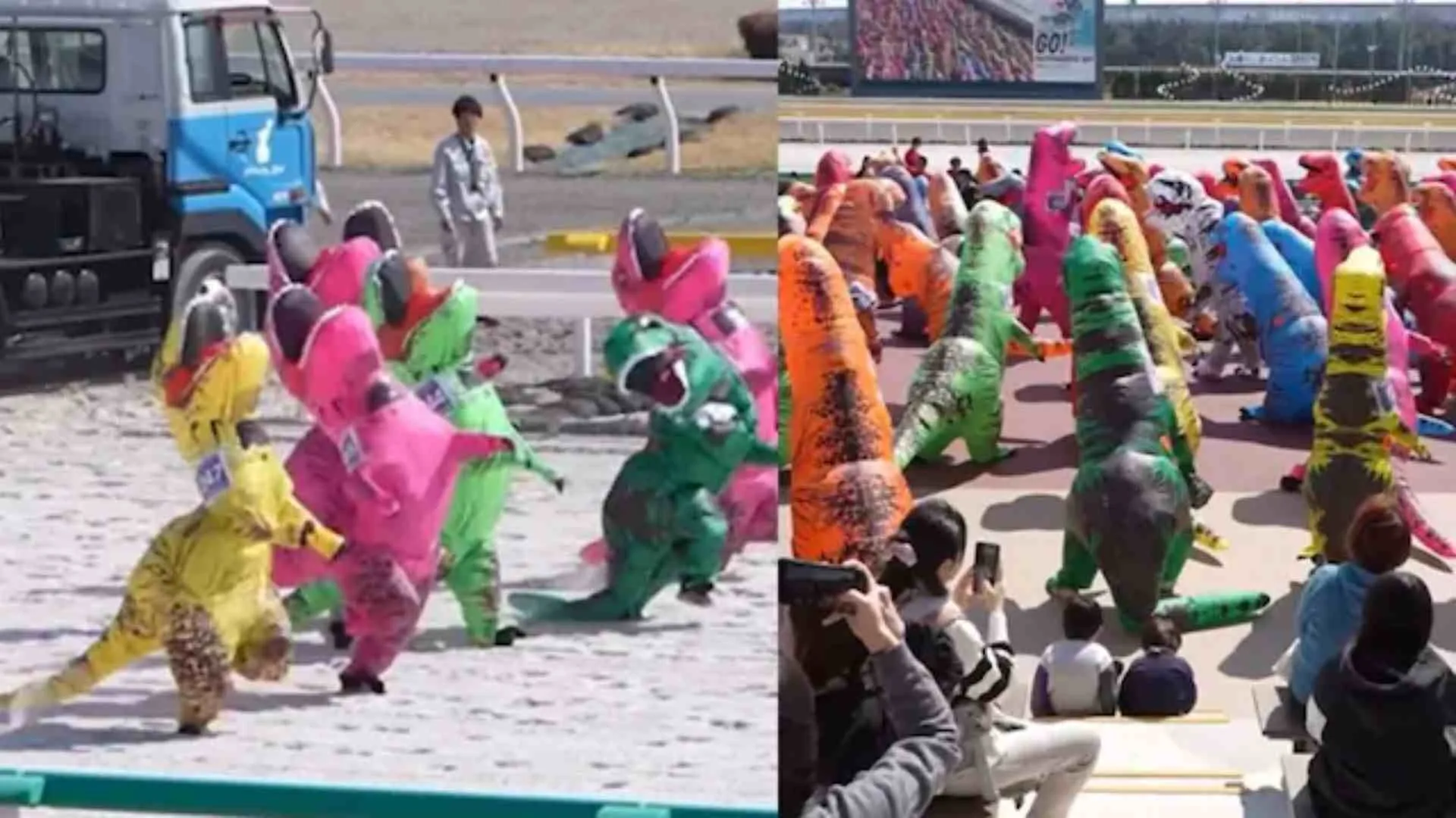 Over 500 T. Rexes Race Through Japan in Hilarious Costume Event | WATCH