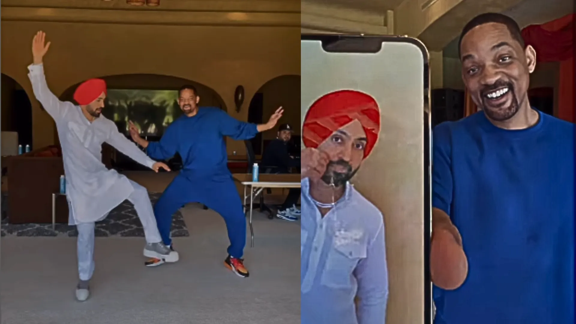 Diljit Dosanjh Makes Will Smith Do Bhangra in Epic Meet | Watch