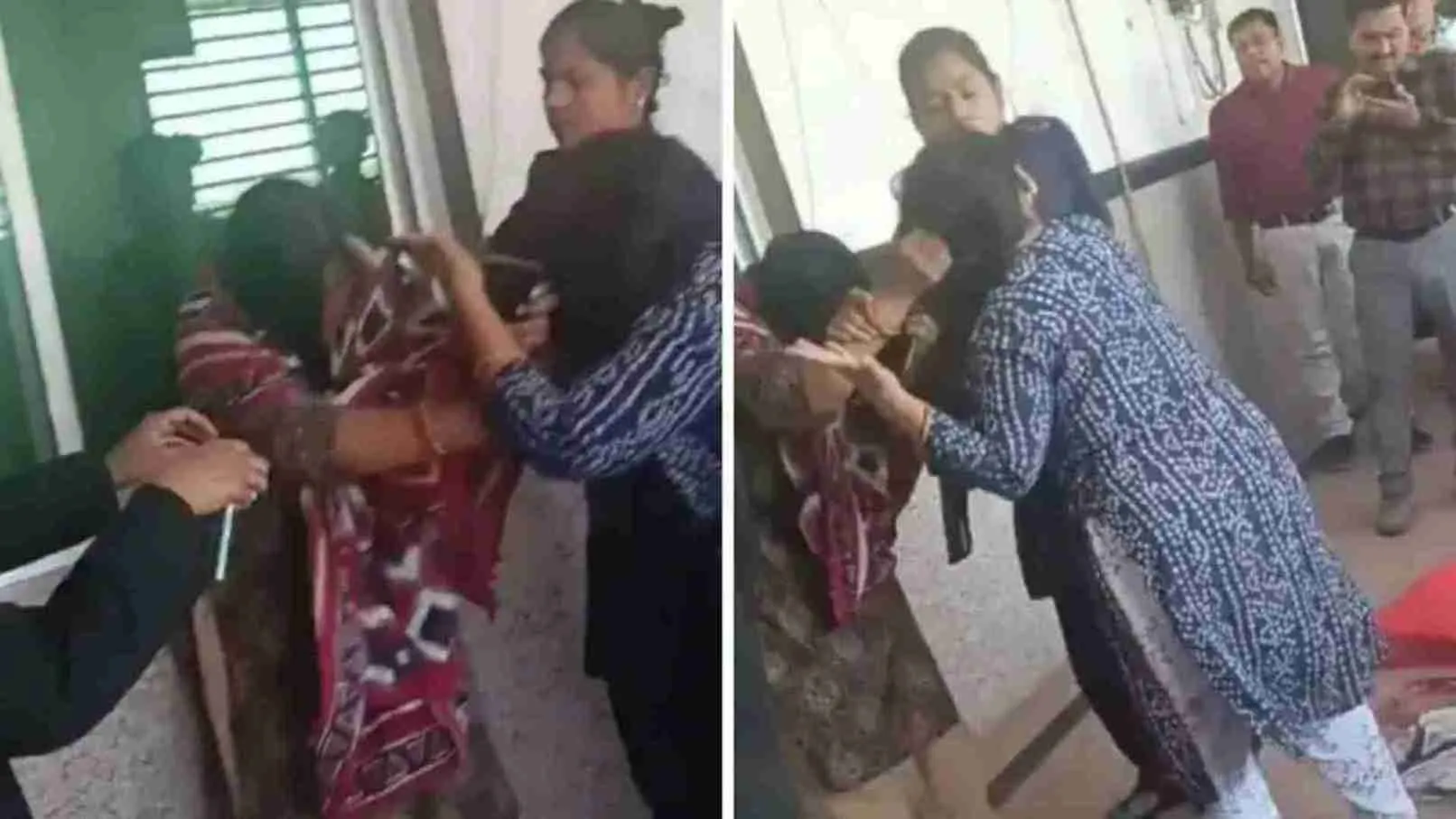 Four Wives, One Husband: Two Wives Drag Each Other By The Hair And Fight In Court