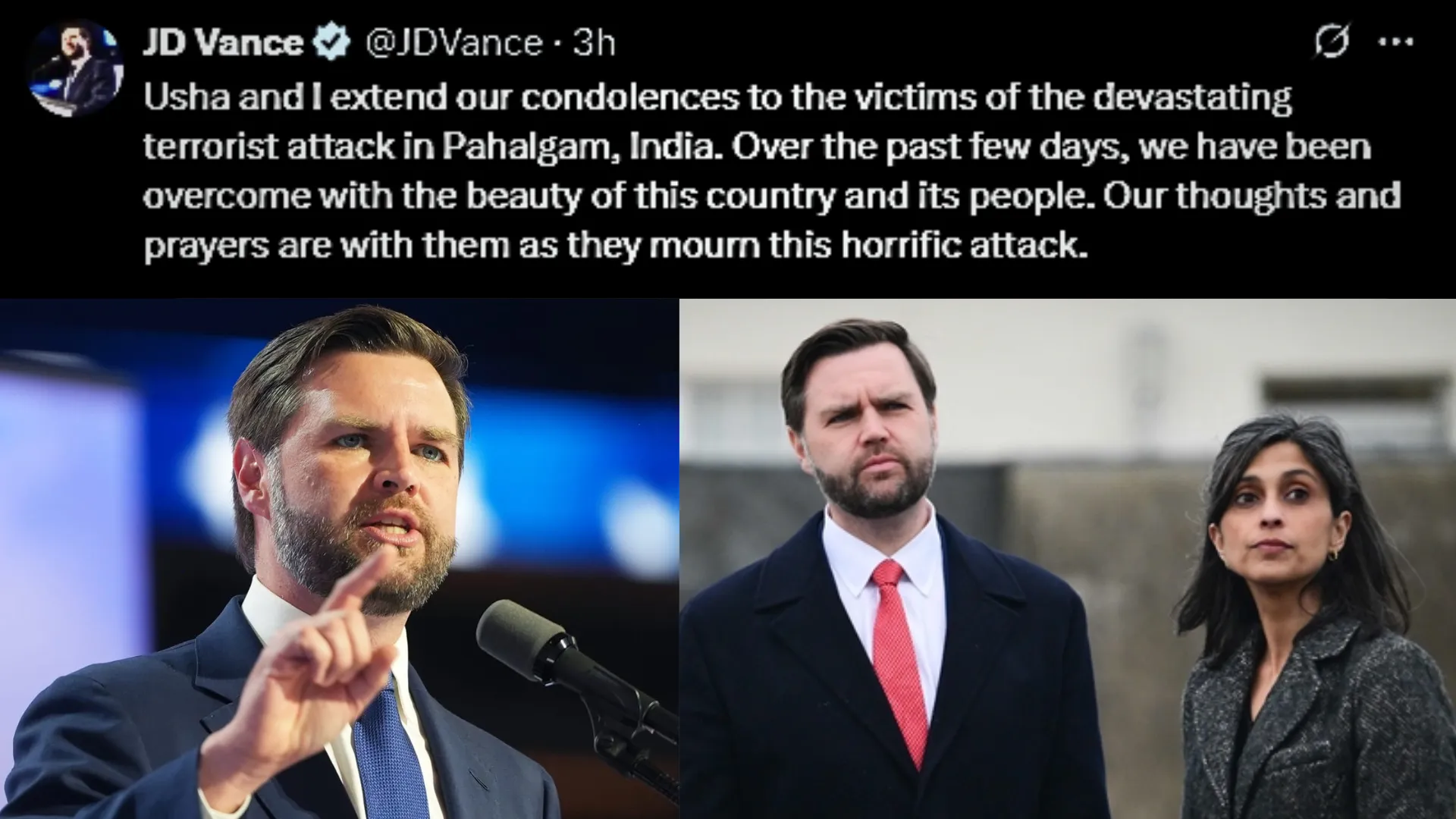 JD Vance Condemns Pahalgam Terror Attack During India Visit