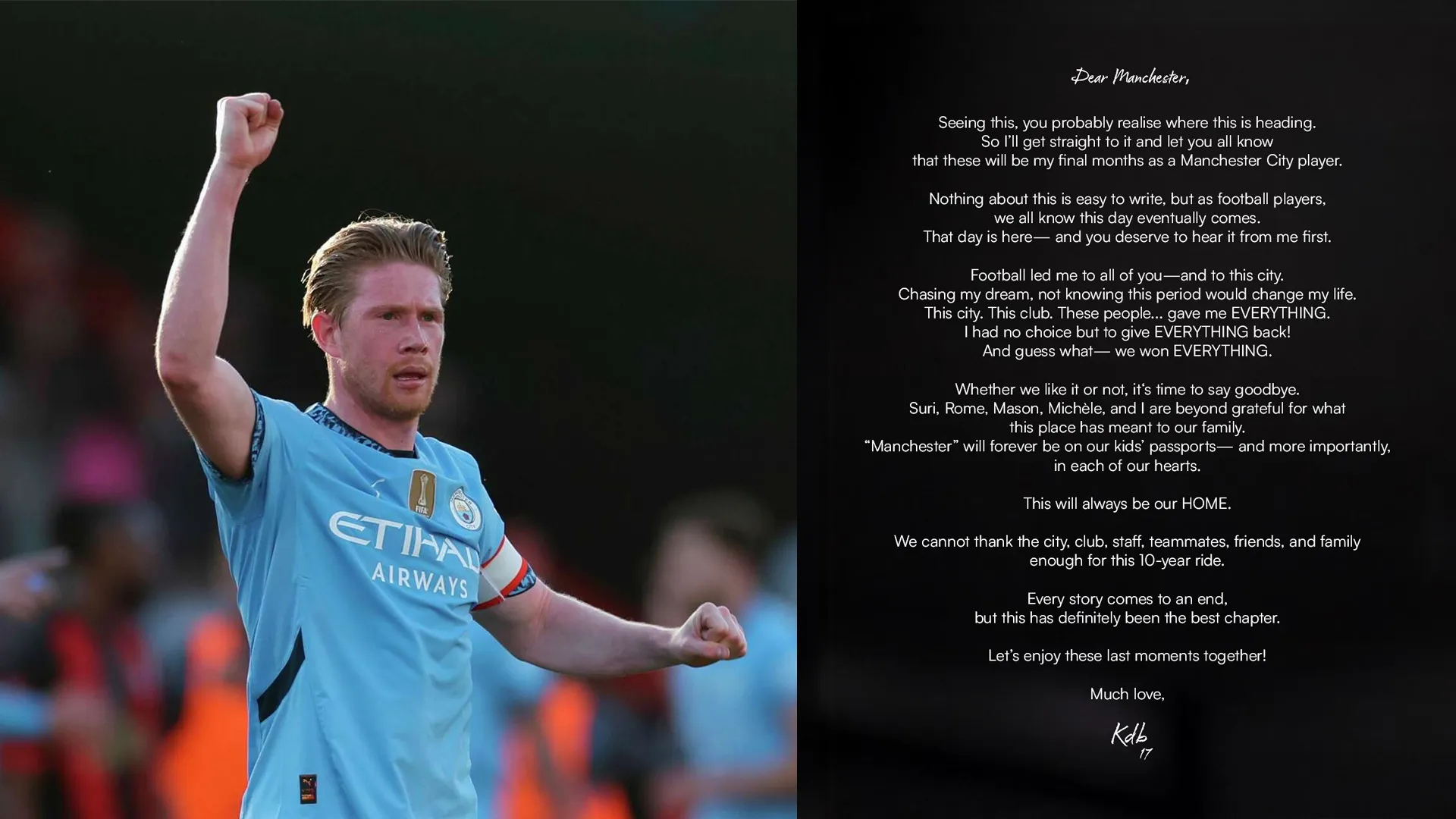 Kevin De Bruyne to Leave Manchester City: ‘Nothing About This Is Easy’