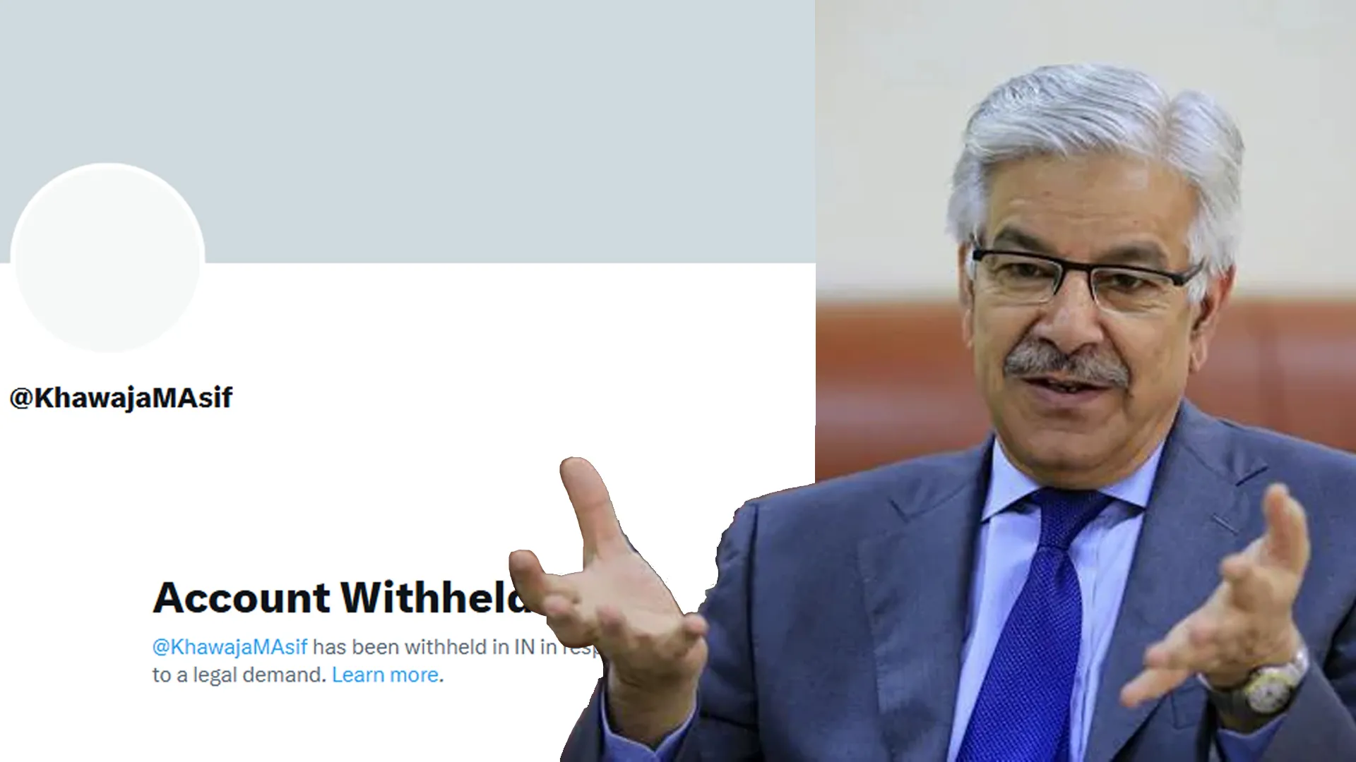 India Block X Account of Pakistani Defence Minister Khawaja Asif Following Allegations of Military Incursion