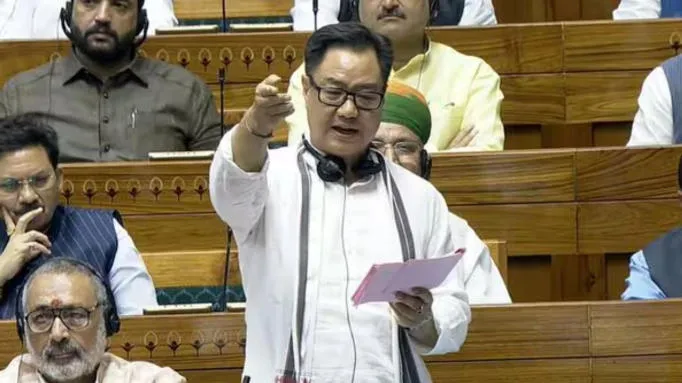 Kiren Rijiju Defends Waqf Amendment Bill, Calls Opposition Politically Motivated