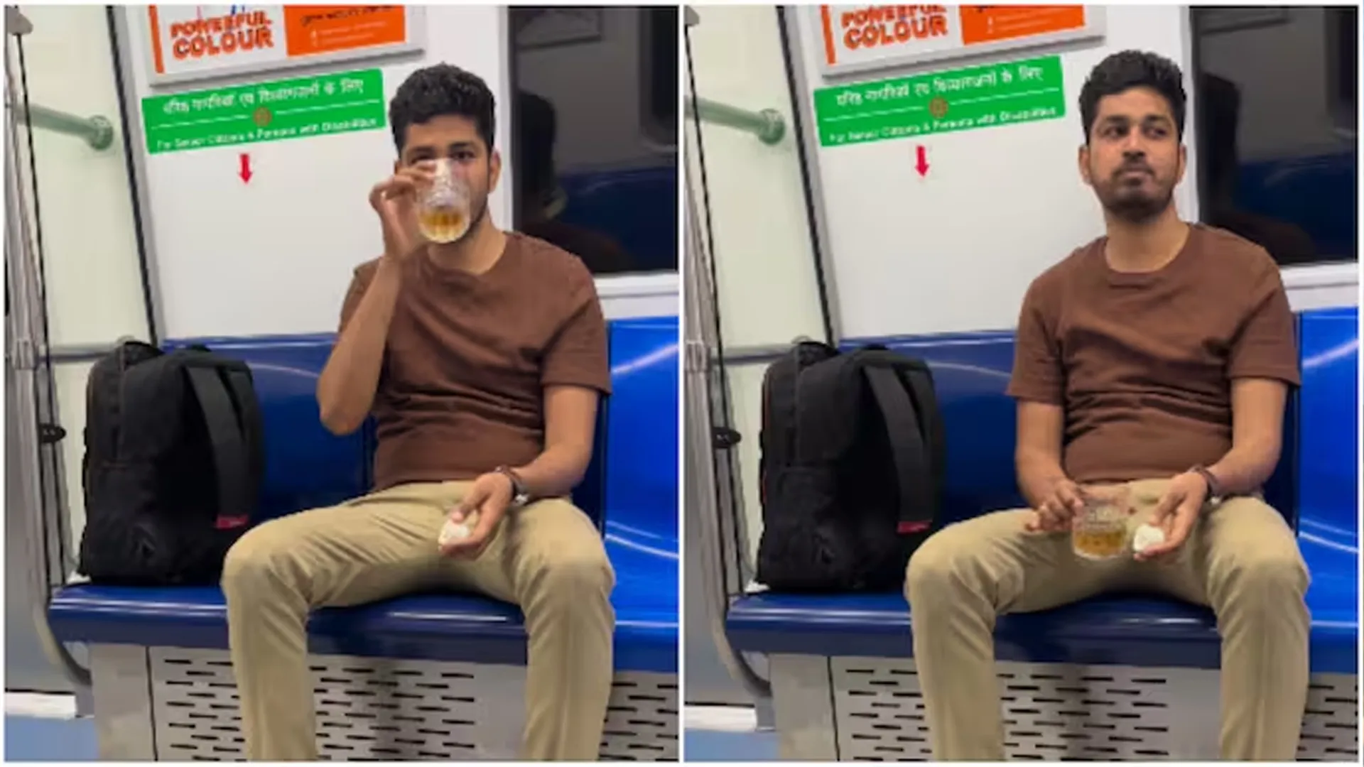 Man Seen Drinking in Delhi Metro Coach? It Wasn’t Alcohol — Here’s What Happened