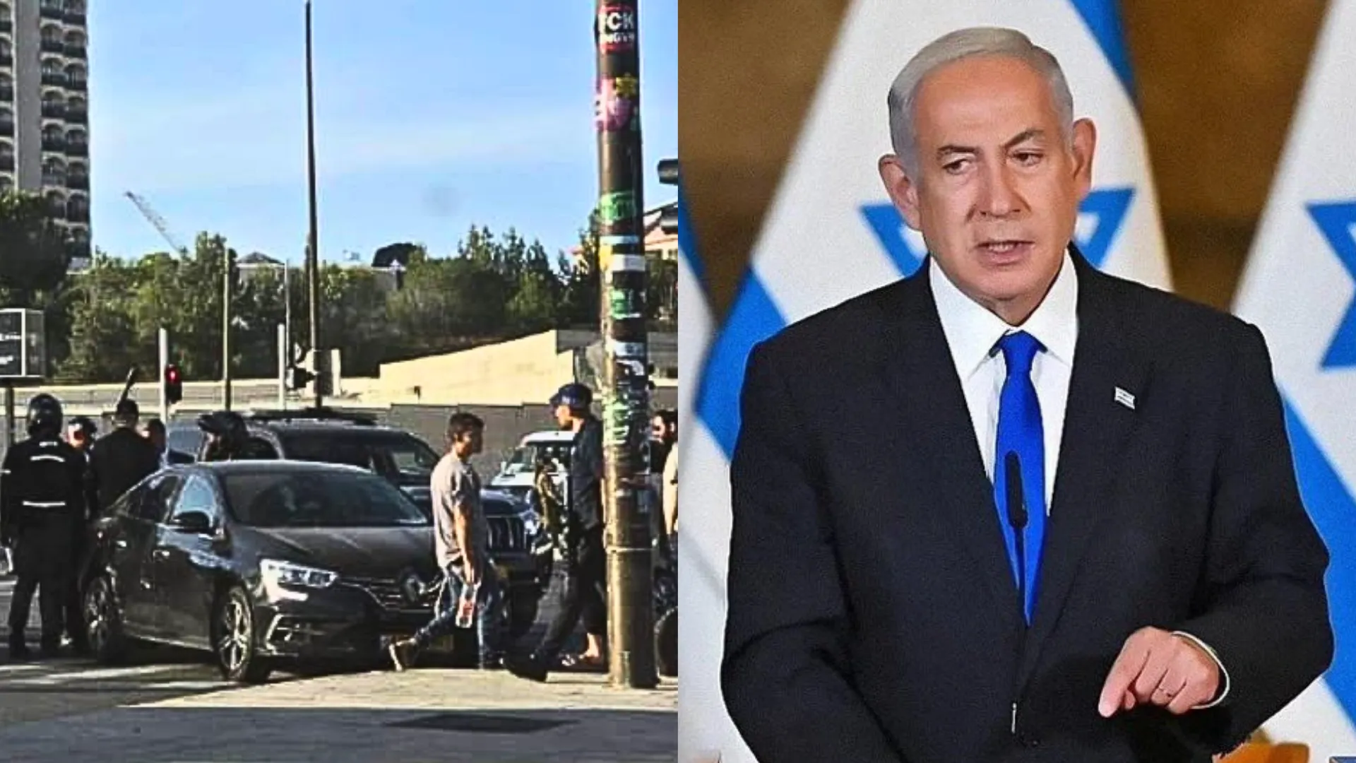 Netanyahu’s Convoy Involved in Car Accident Near Jerusalem Office