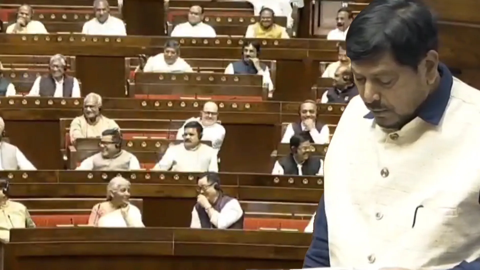 Rajya Sabha Roars with Laughter as Ramdas Athawale Raps on Waqf Bill | Watch