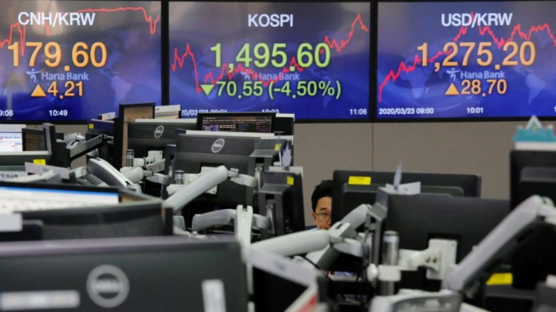 South Korean Stock Market Crashes to 17-Month Low