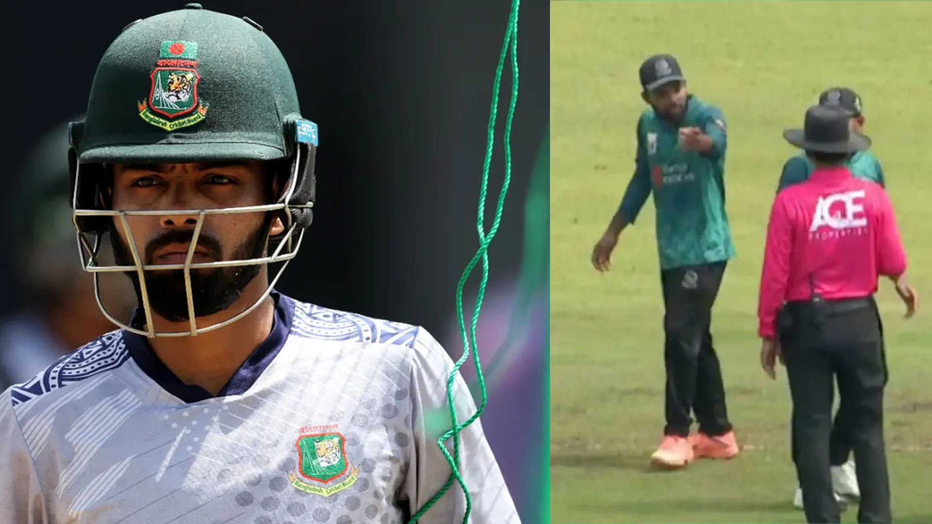 Towhid Hridoy Ban for Four Matches After Repeated Code Violations