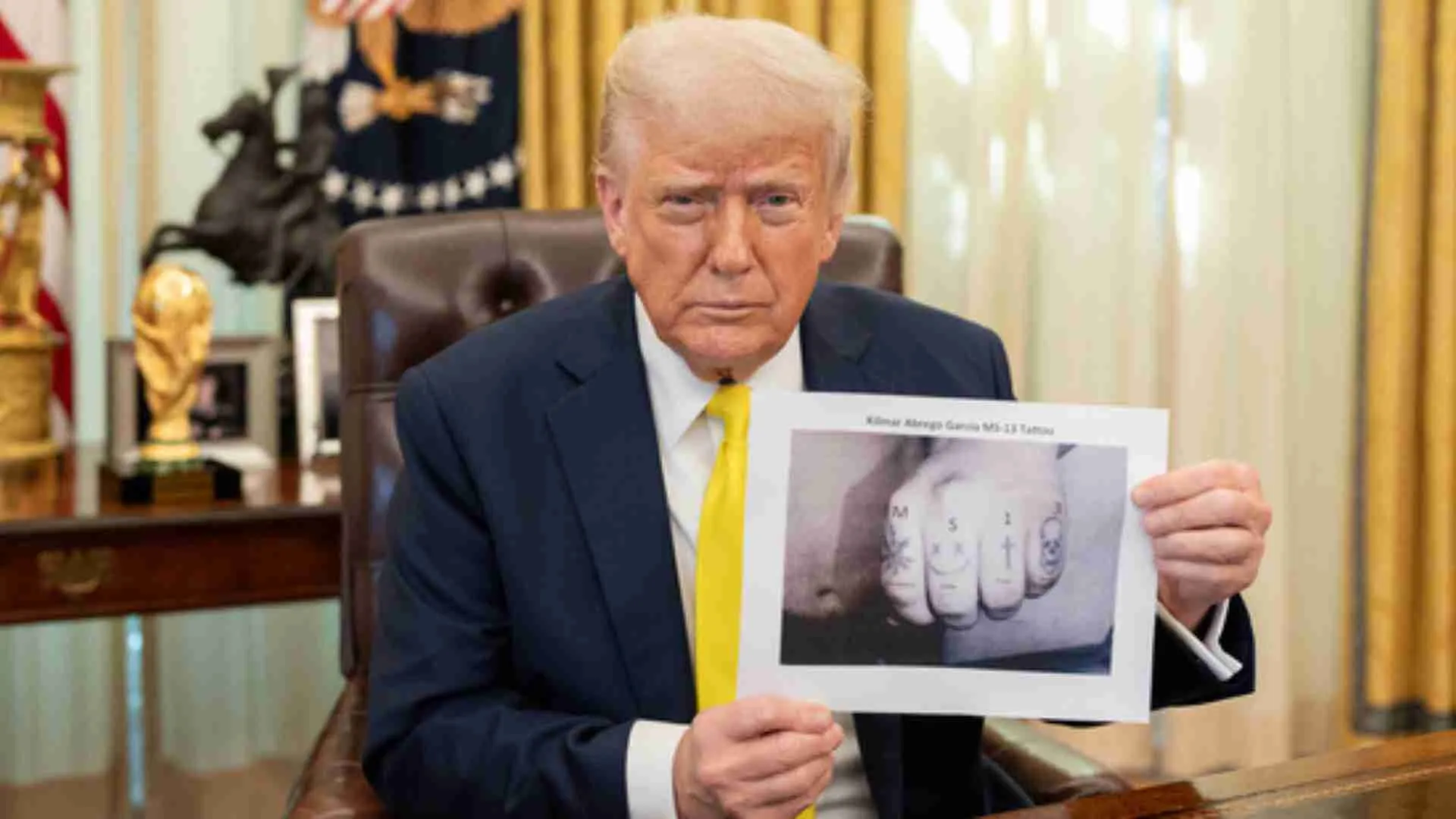 Trump’s Viral Tattoo Post Sparks Debate: Is Kilmar Garcia Really Tied To MS-13?