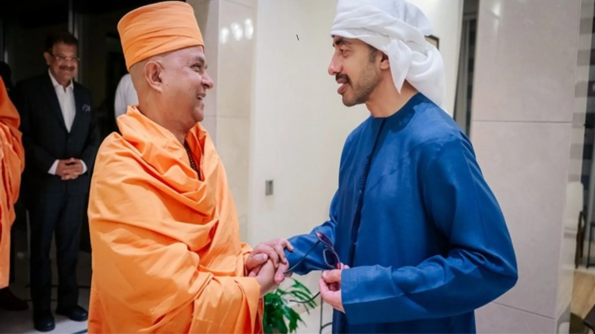 UAE Ministers Meet Head of BAPS Mandir in Abu Dhabi