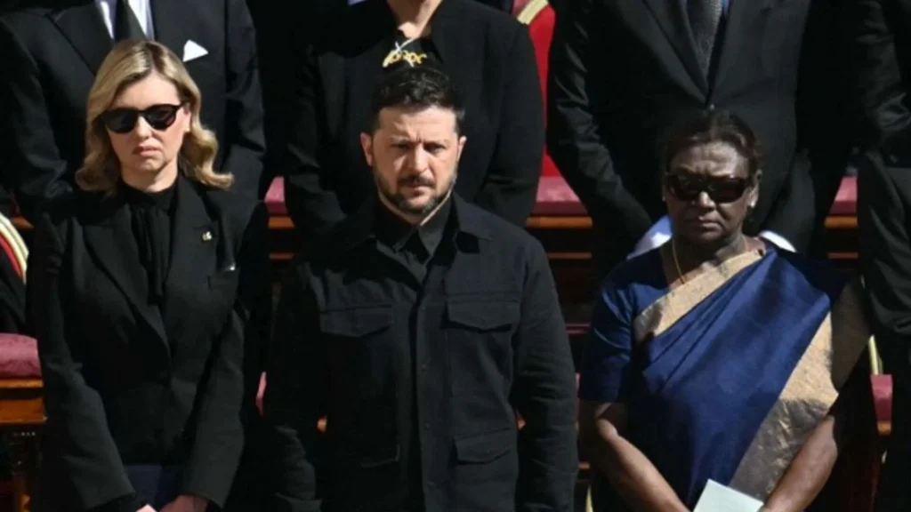Ukrainian President Volodymyr Zelensky AT Pope's Funeral