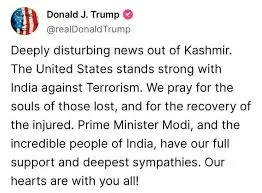 Trump Backs India After Pahalgam Terror Attack: ‘Modi Has Our Full Support’