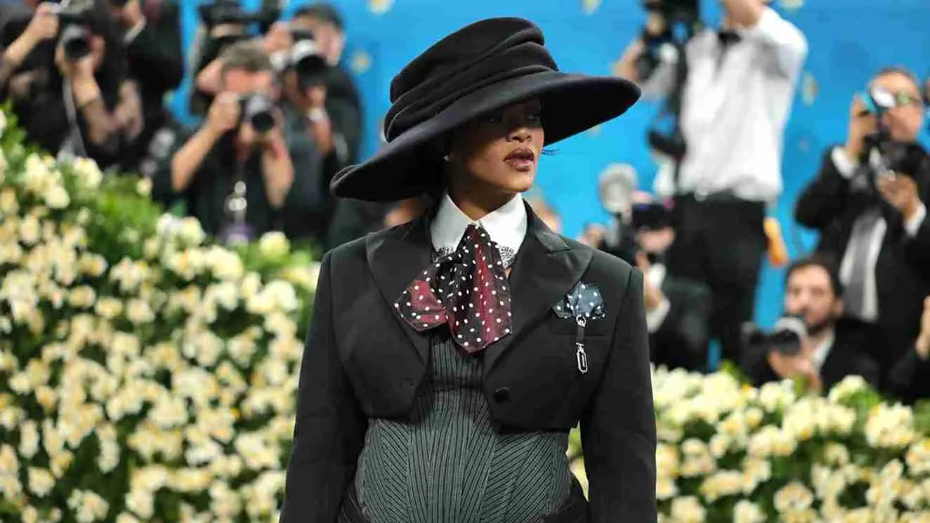 A$AP Rocky Confirms 3rd Child, Rihanna Shows Off Baby Bump At Met Gala 2025