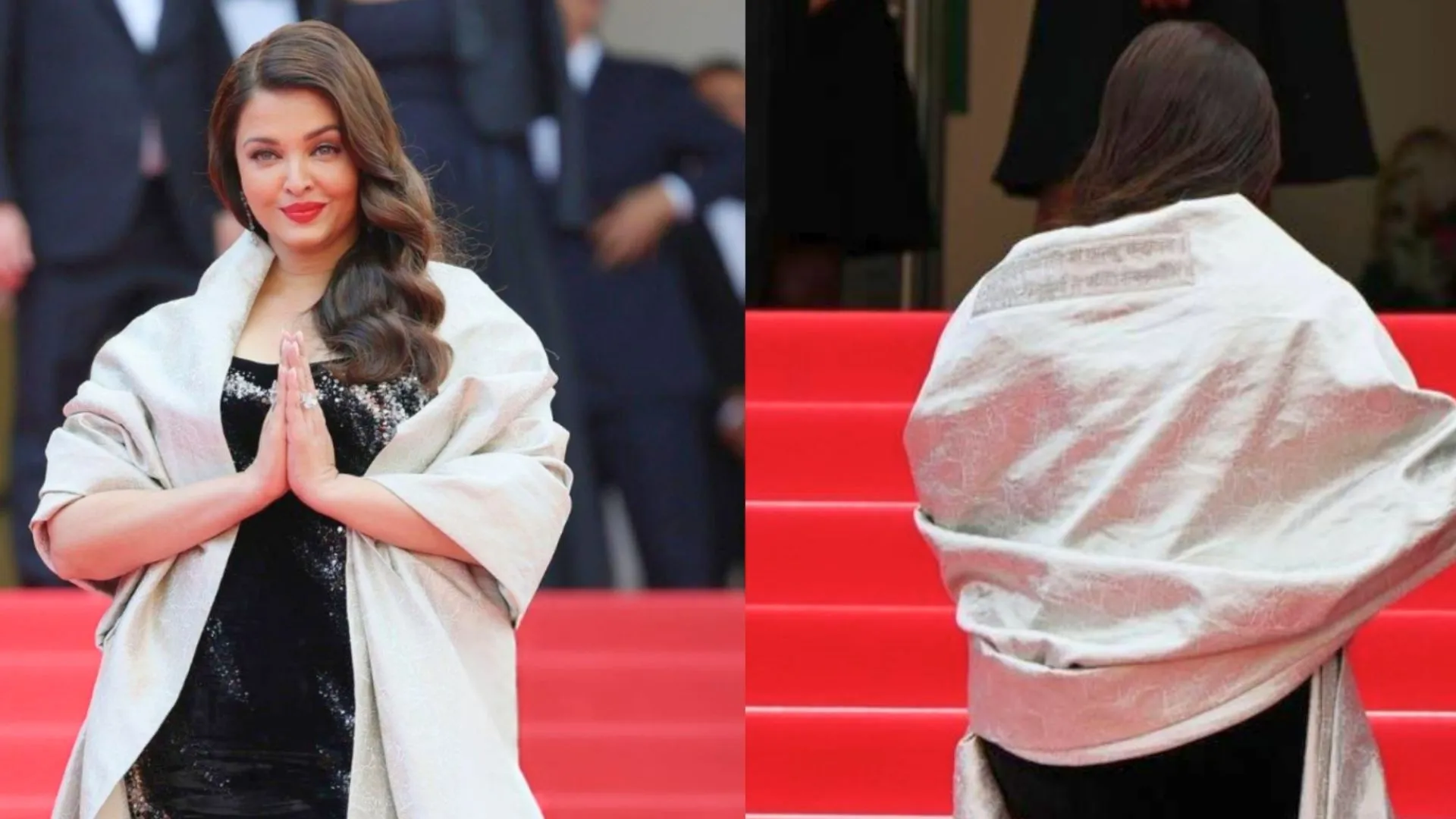 Aishwarya Rai Bachchan Stuns at Cannes in Gown and Cape Inscribed with Bhagavad Gita Shloka