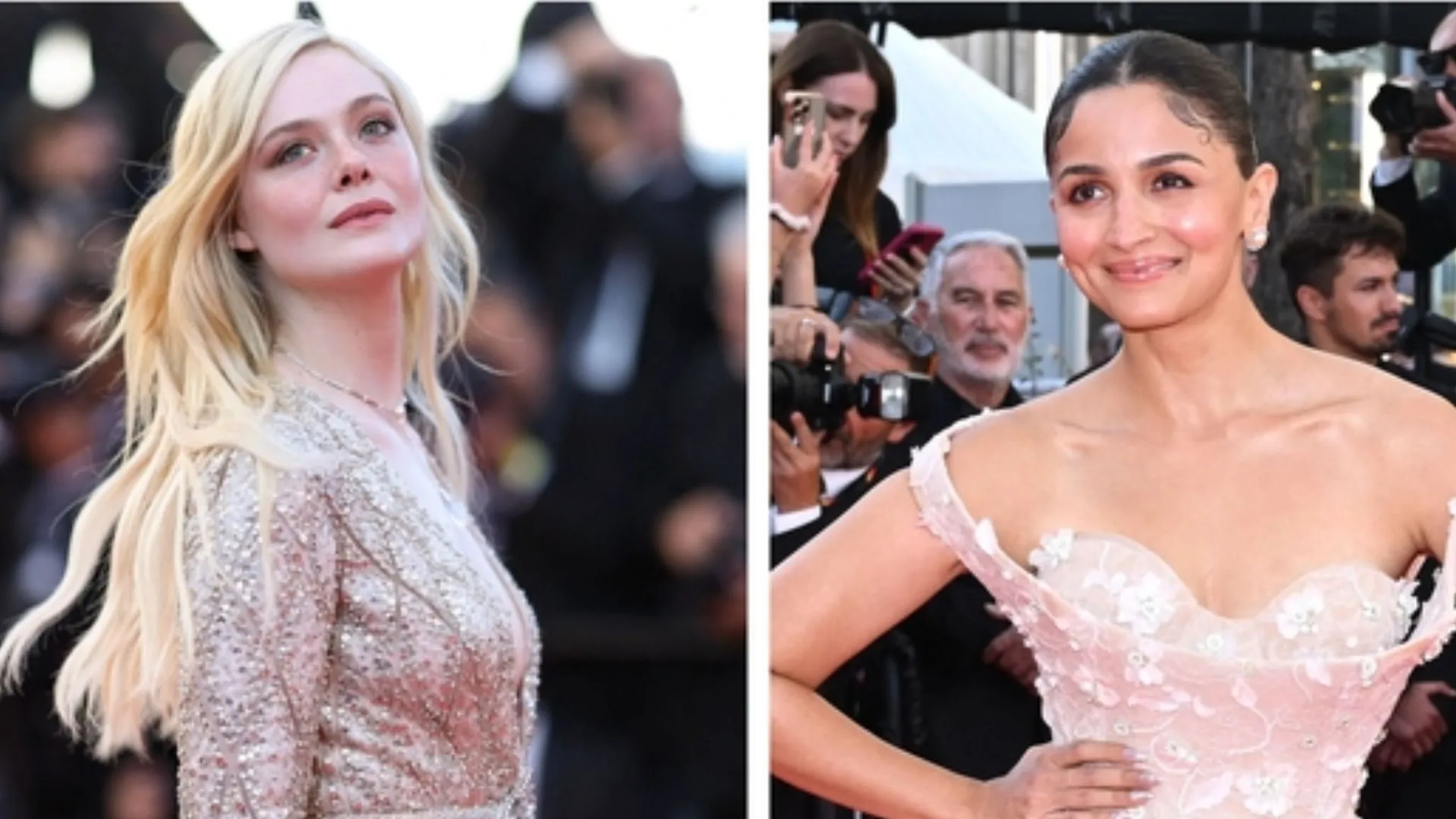 Alia Bhatt Shares Sweet Moment with Elle Fanning at Cannes | Watch