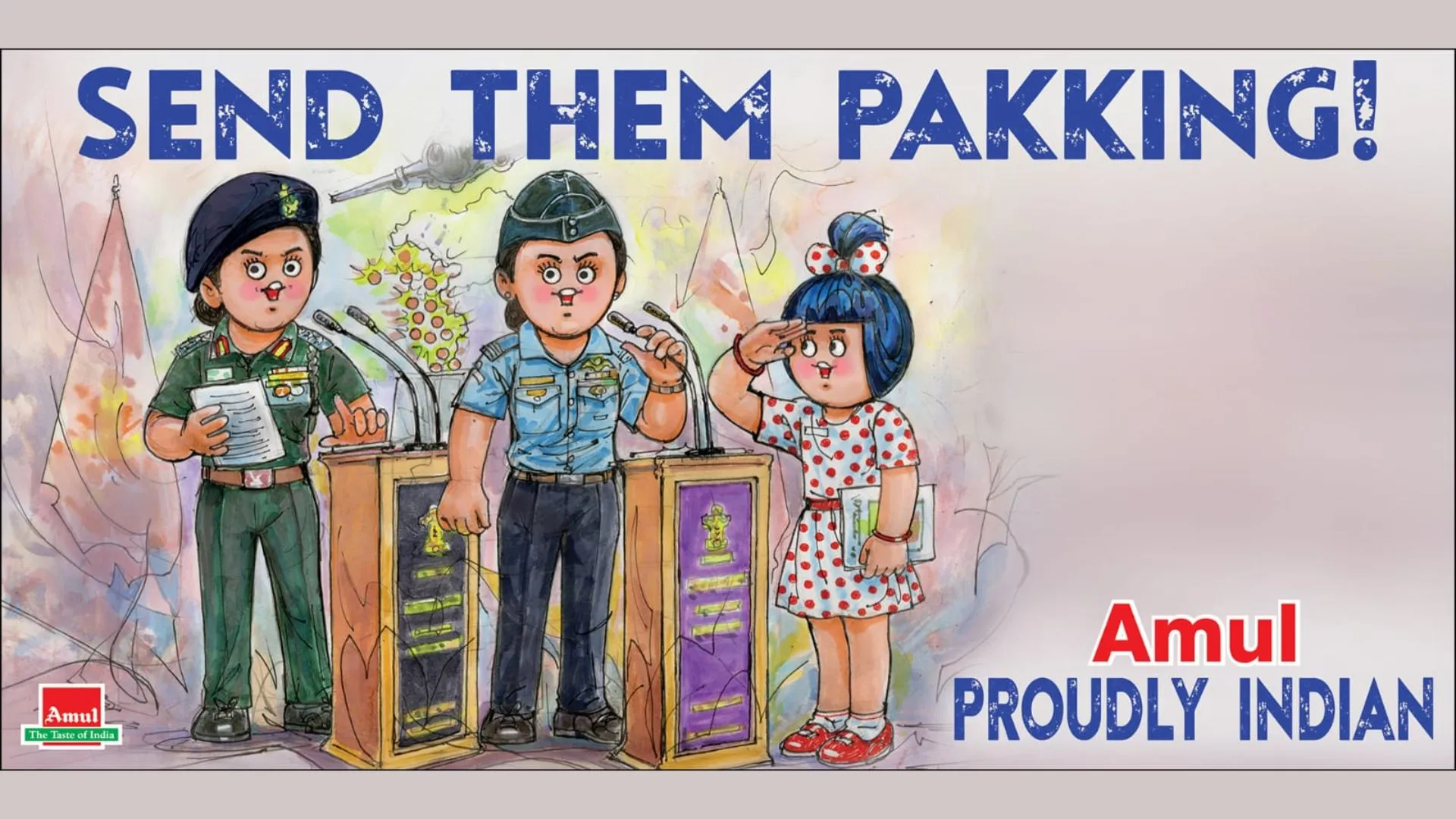 Amul’s ‘Send Them Pakking’ Ad Wins Internet Amid India-Pak Tensions