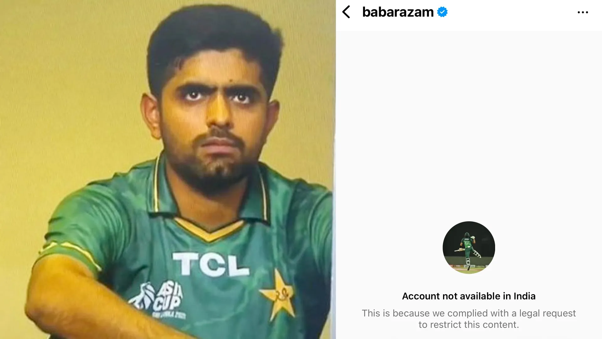 Babar Azam, Atif Aslam’s Instagram Accounts Blocked in India