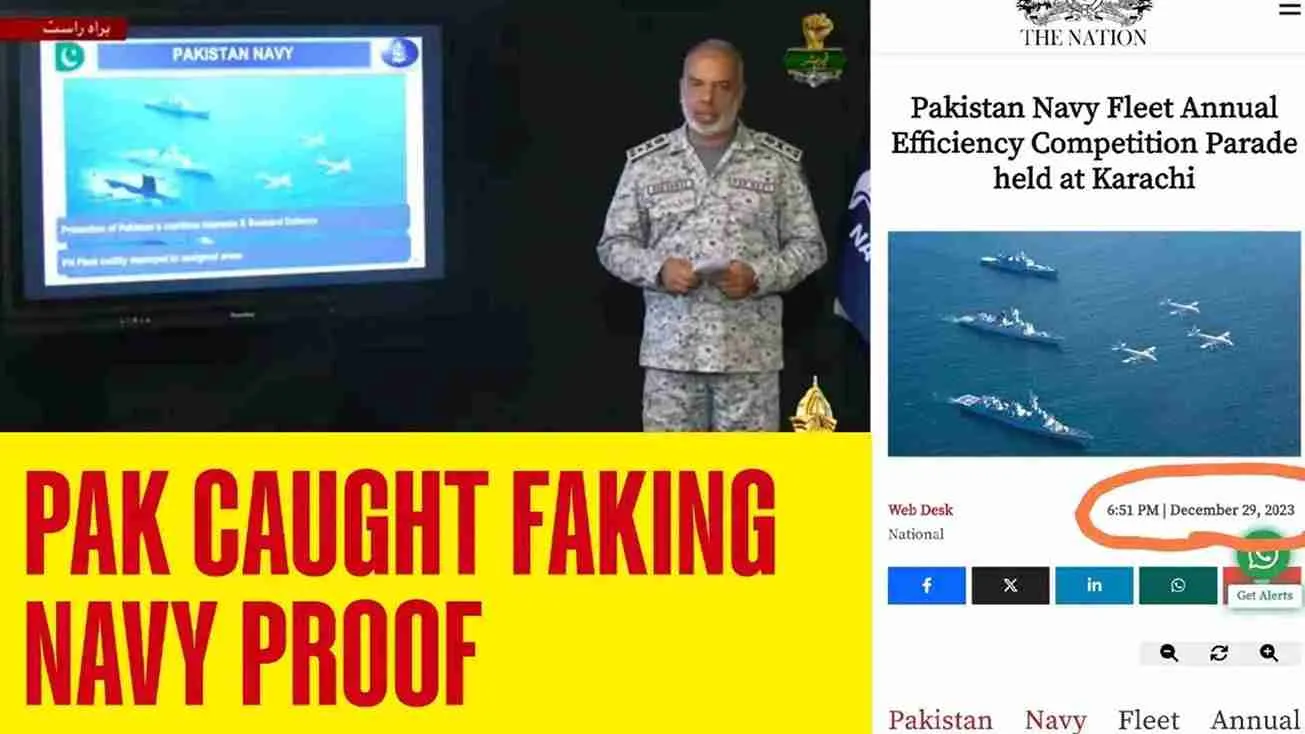 Busted! Pakistan Uses Photoshopped And Morphed Image To Claim Its Navy’s Operational Readiness