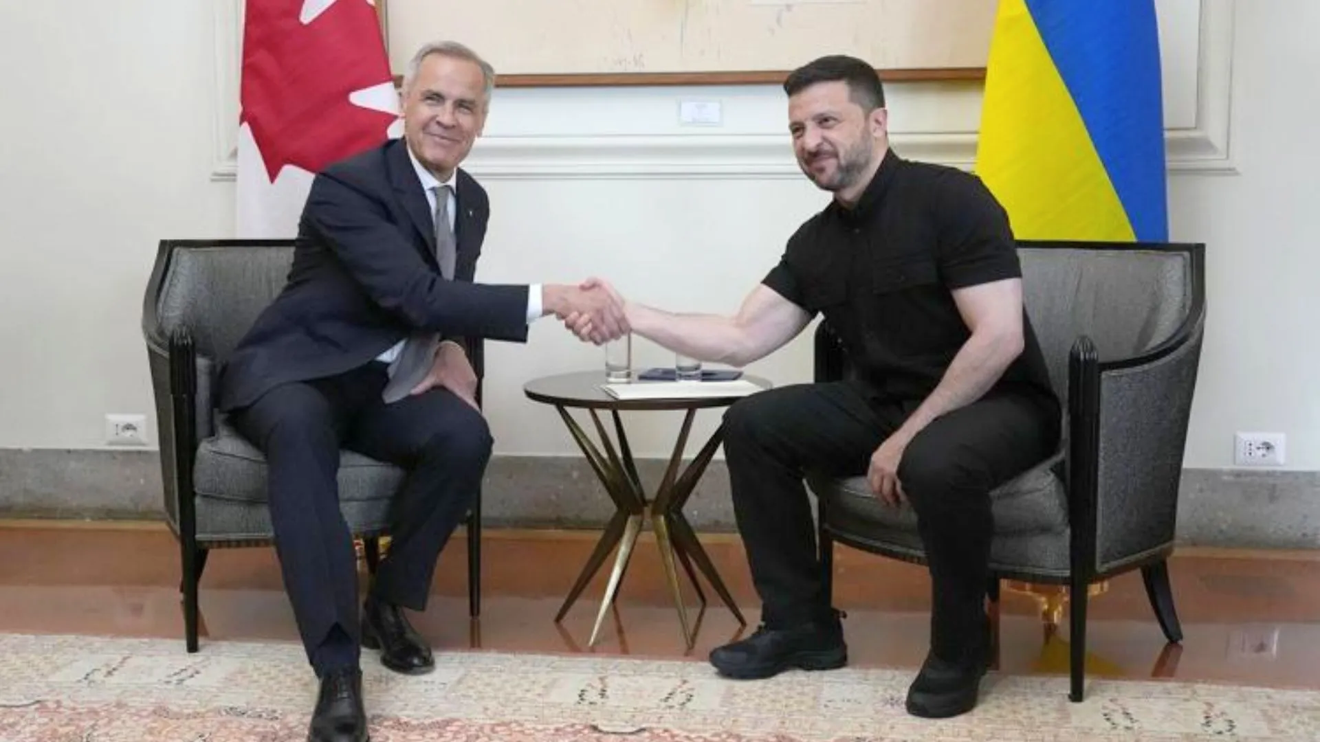 Canada PM Mark Carney Meets Zelenskyy, Vows Full Support for Ukraine