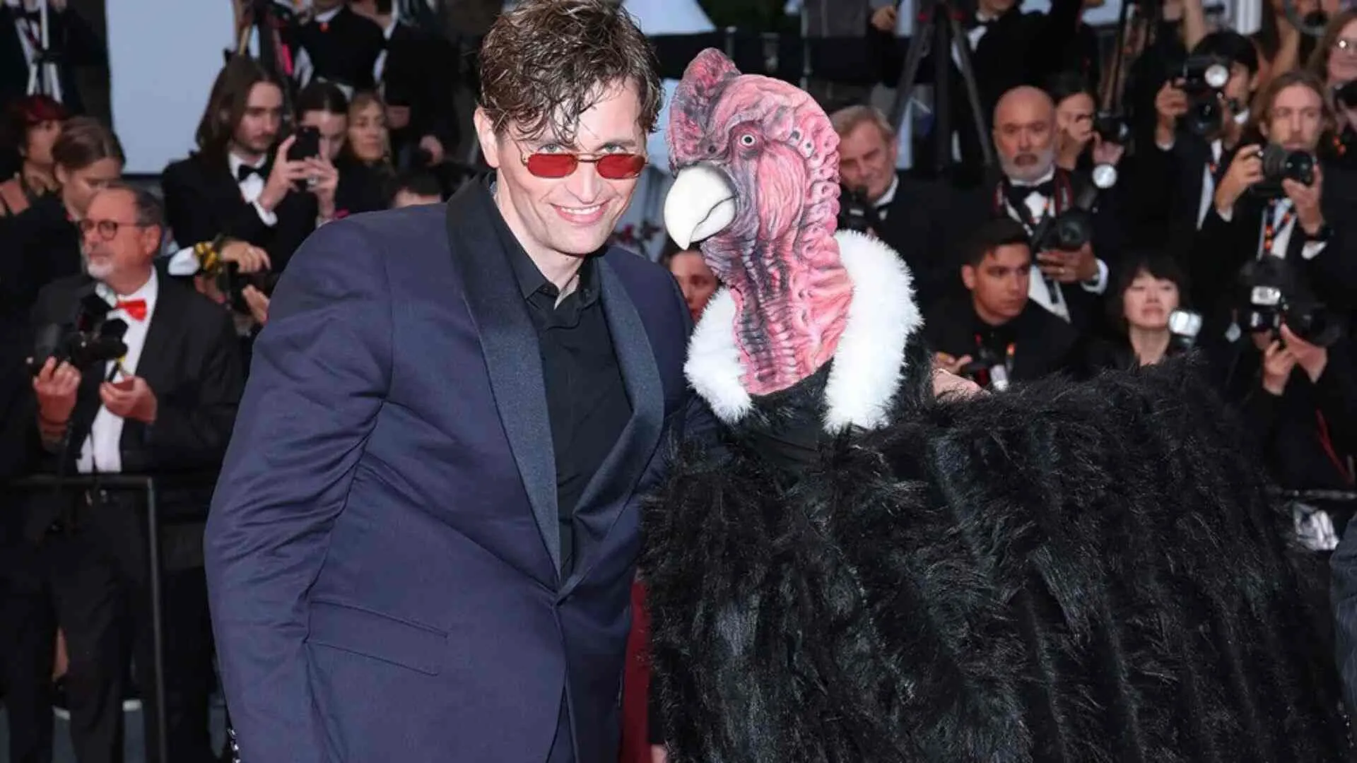 Cannes Red Carpet’s Giant Bird Man Identified as a Condor | VIDEO