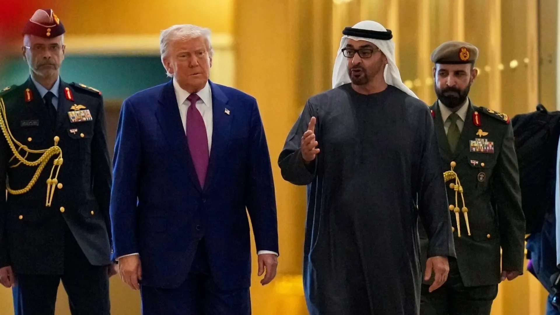 Donald Trump Gets Lavish Emirati Welcome with Traditional Al-Ayyala Dance | Watch