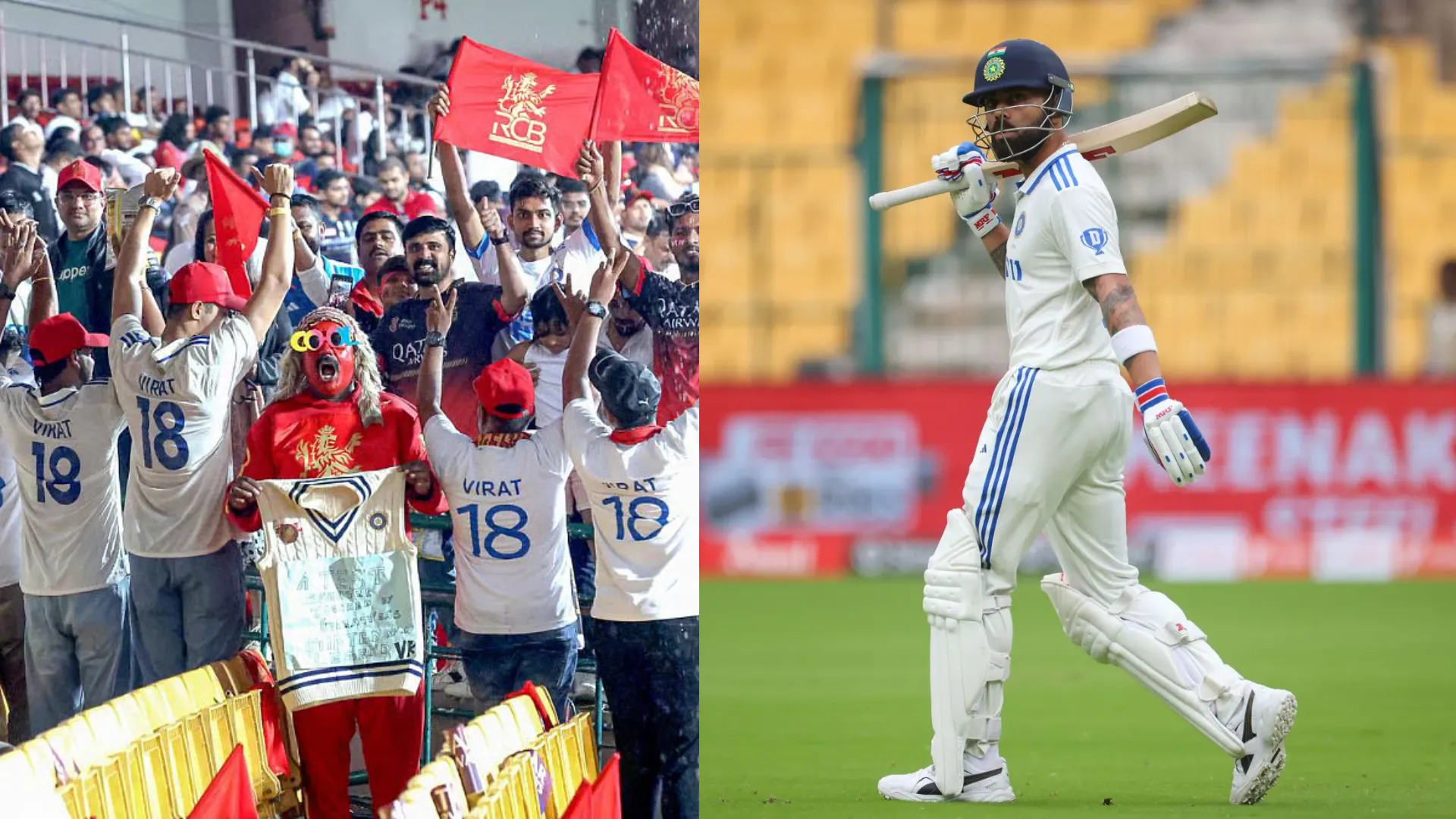 Fans Show Unforgettable Tribute to Virat Kohli in White at IPL 2025 Game