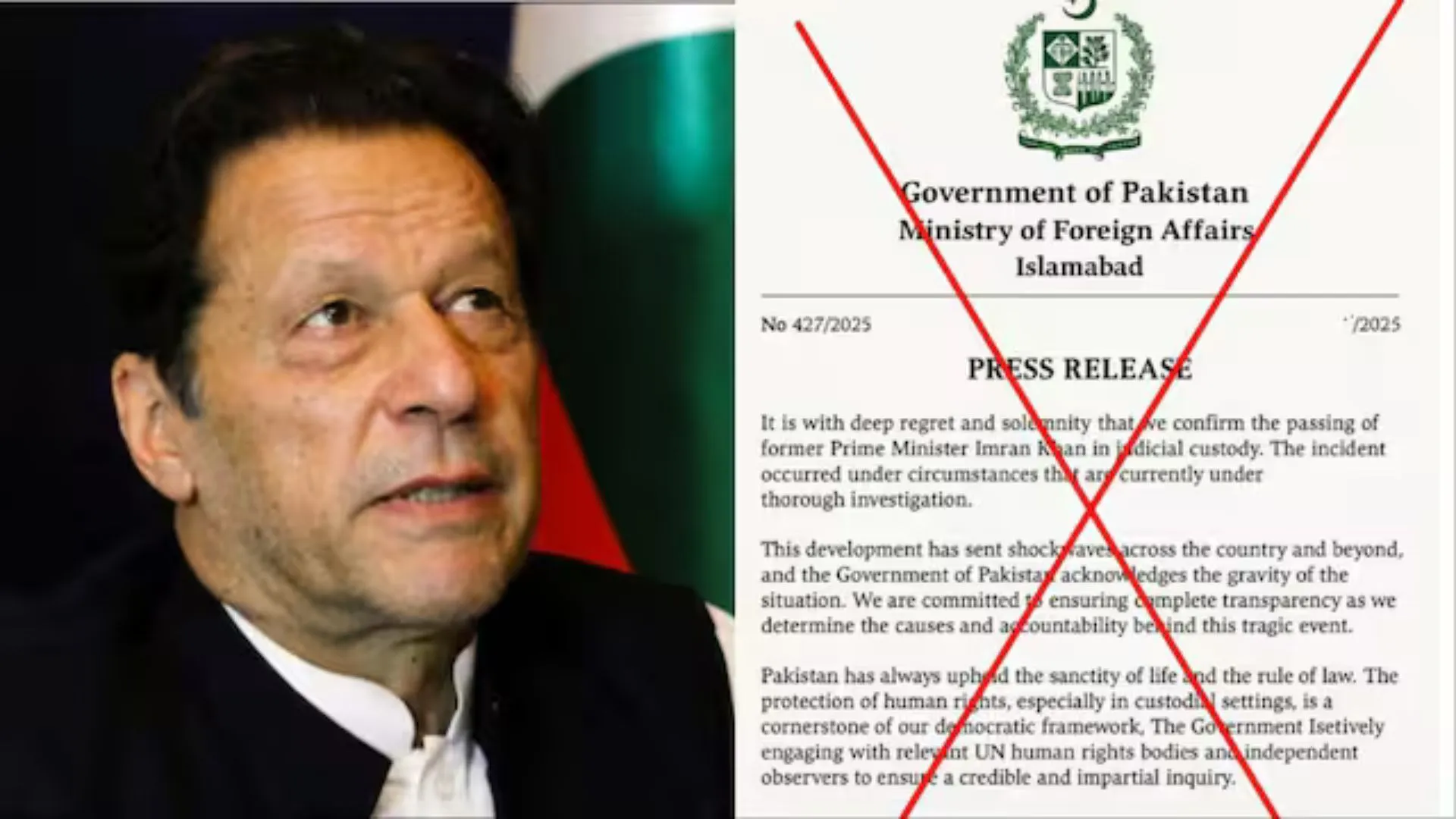 Is Imran Khan Dead? Pakistan Government Debunks Viral Death Rumours