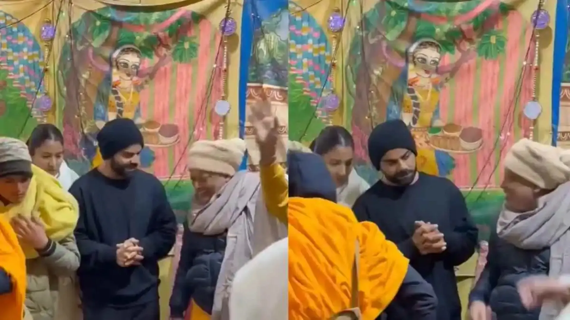 Virat Kohli Visits Vrindavan with Anushka Sharma After Test Retirement | Watch