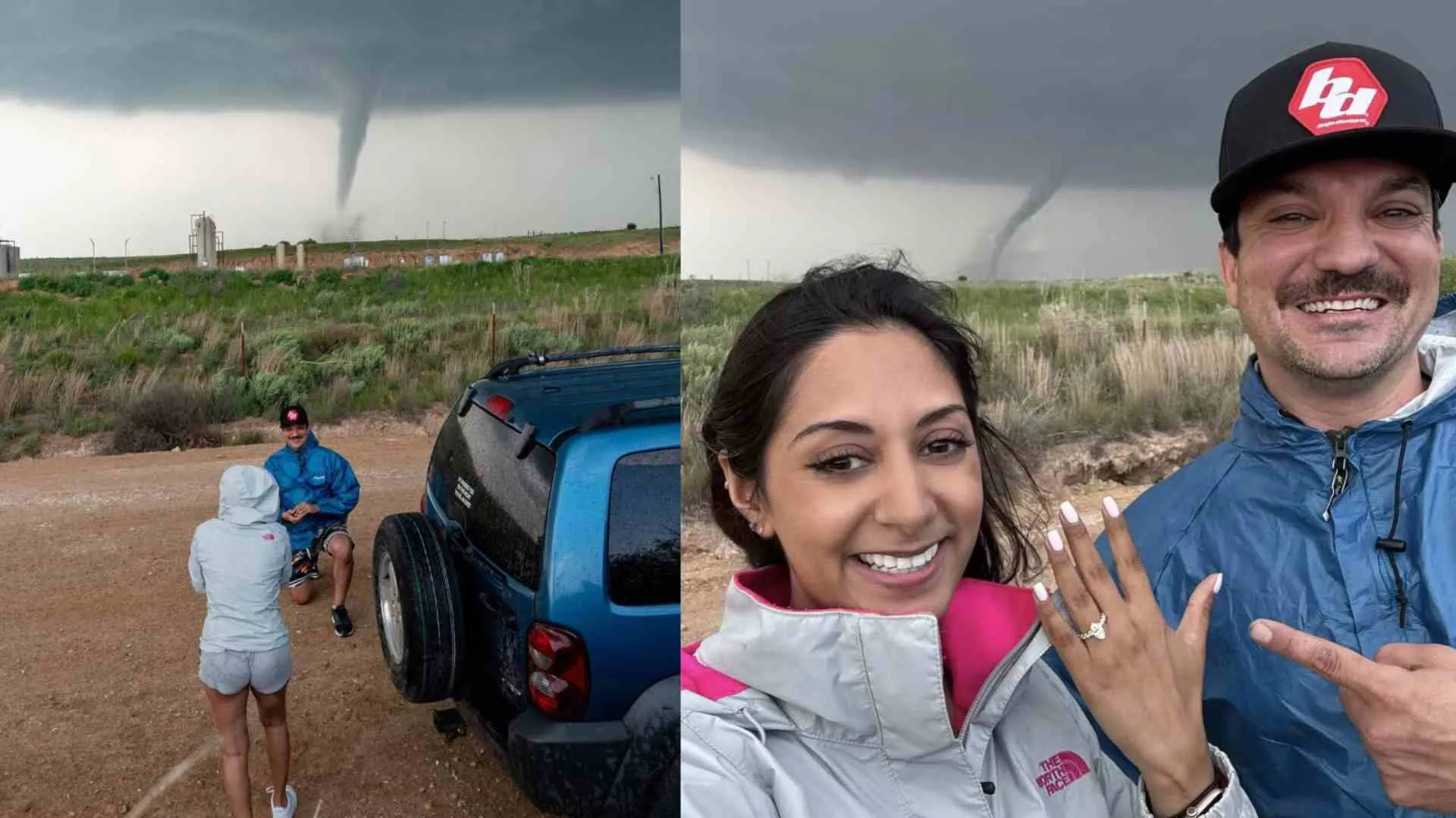 Epic ‘Yes’: Man Goes Down on One Knee in Front of Tornado | WATCH