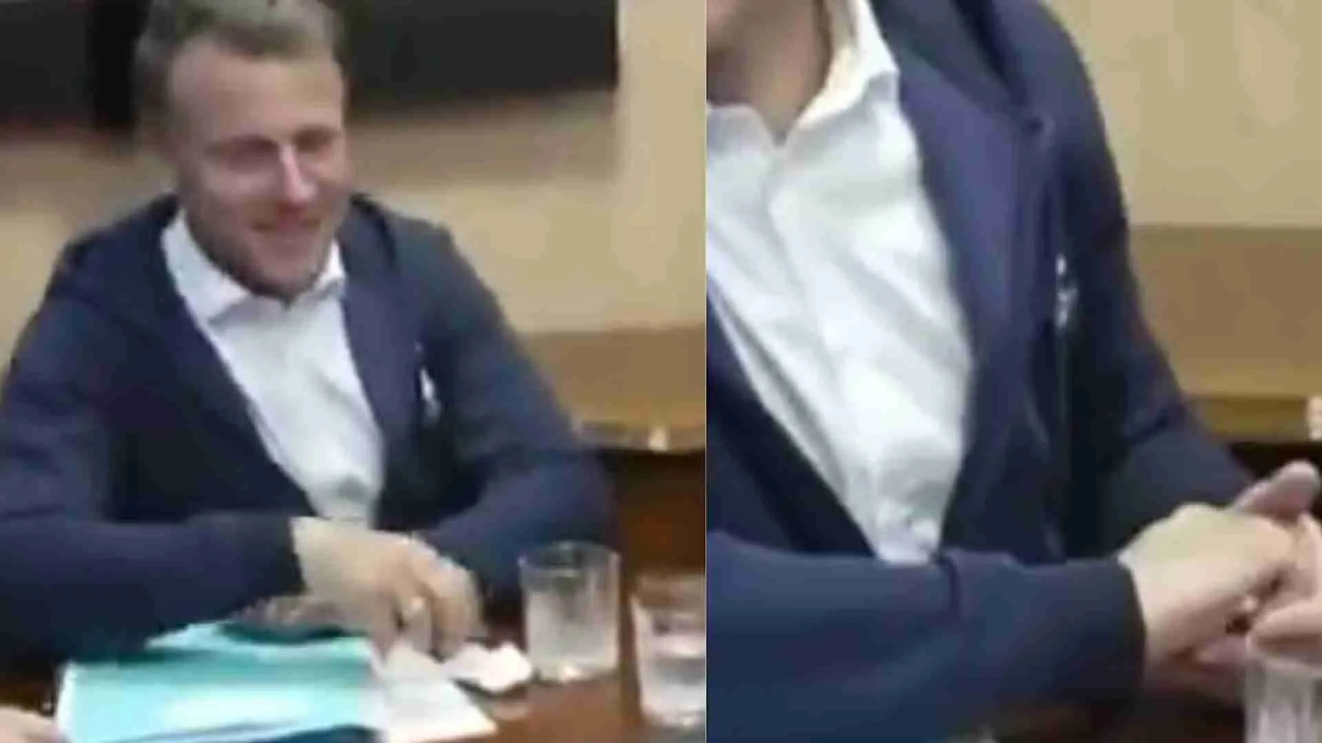 President Emmanuel Macron Hiding ‘COCAINE BAG’ During Ukraine Trip, French Media Says ‘Absurd’: VIRAL VIDEO HERE