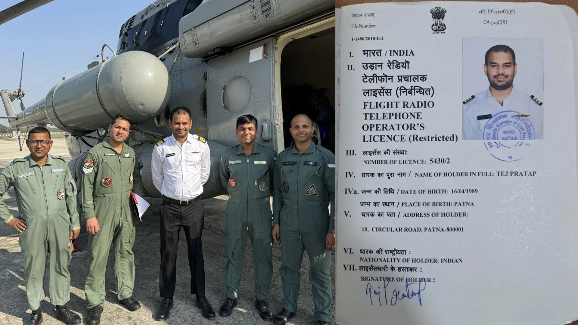 ‘Ready to Give My Life for India,’ Says RJD Leader, Shares Pilot Licence