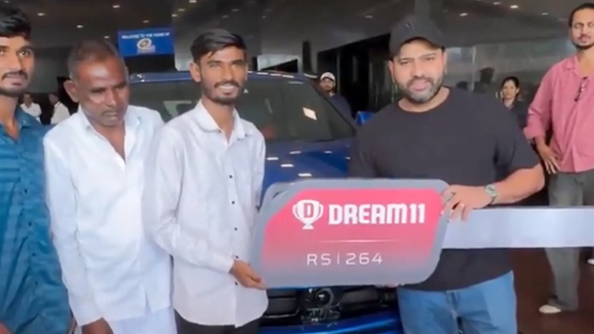 Rohit Sharma Gifts ₹4 Crore Lamborghini Urus to Lucky Dream11 Contest Winner | Watch