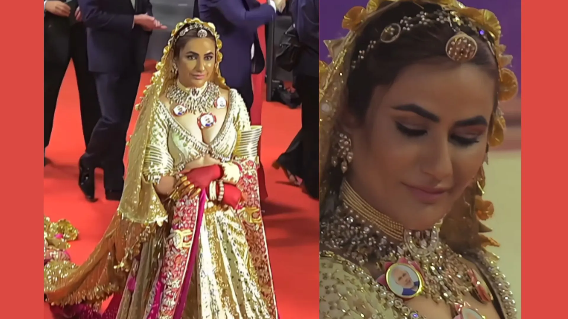 Ruchi Gujjar’s Bold Cannes Debut Turns Heads with Modi-Inspired Necklace | Watch