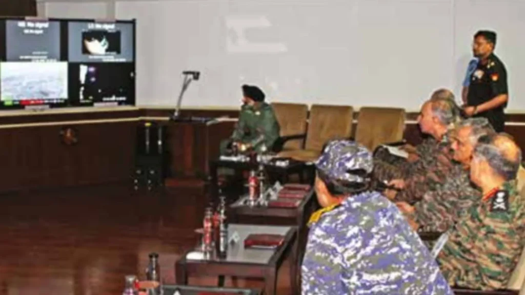 The chiefs of the Tri-Services captured leading ‘Operation Sindoor’ from the war room ImageIndian Army The chiefs of the Tri-Services captured leading ‘Operation Sindoor’ from the war room ImageIndian Army
