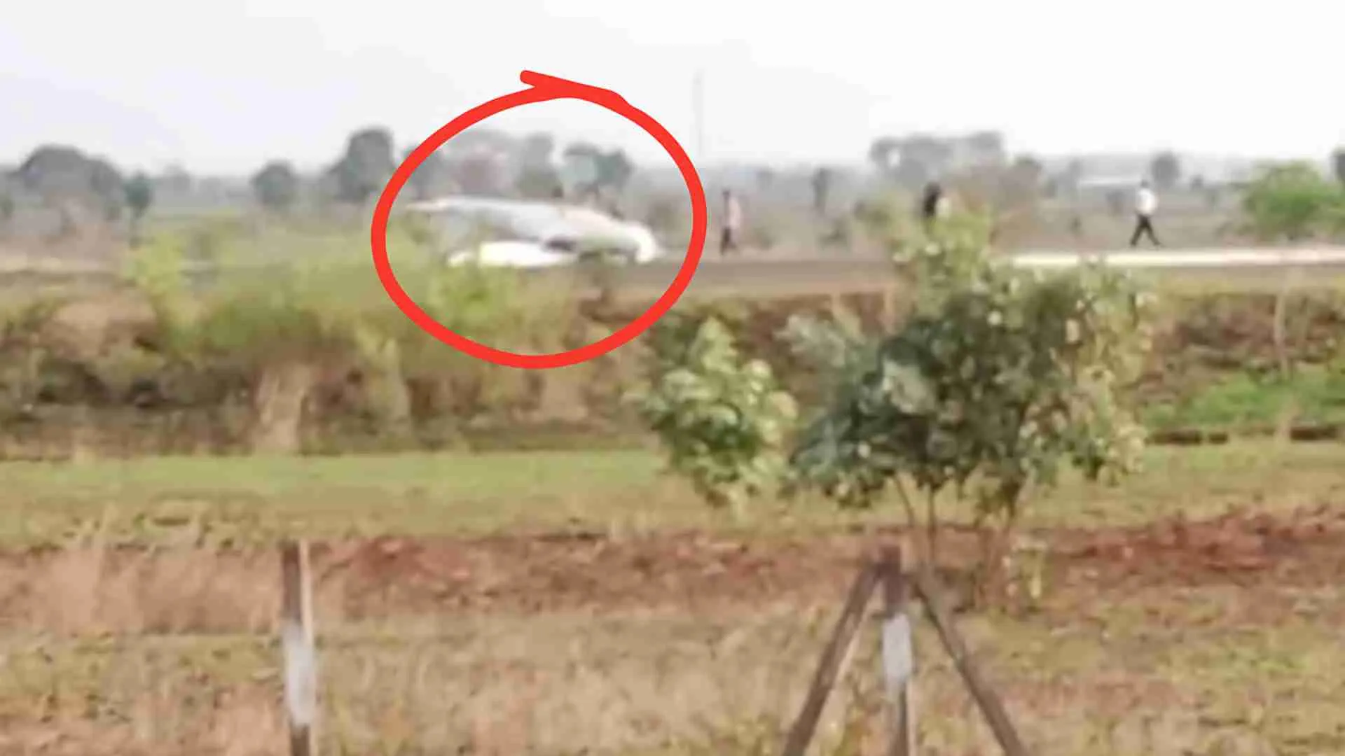 Training Aircraft Crashes While Landing At Madhya Pradesh Sukatra Airstrip | WATCH